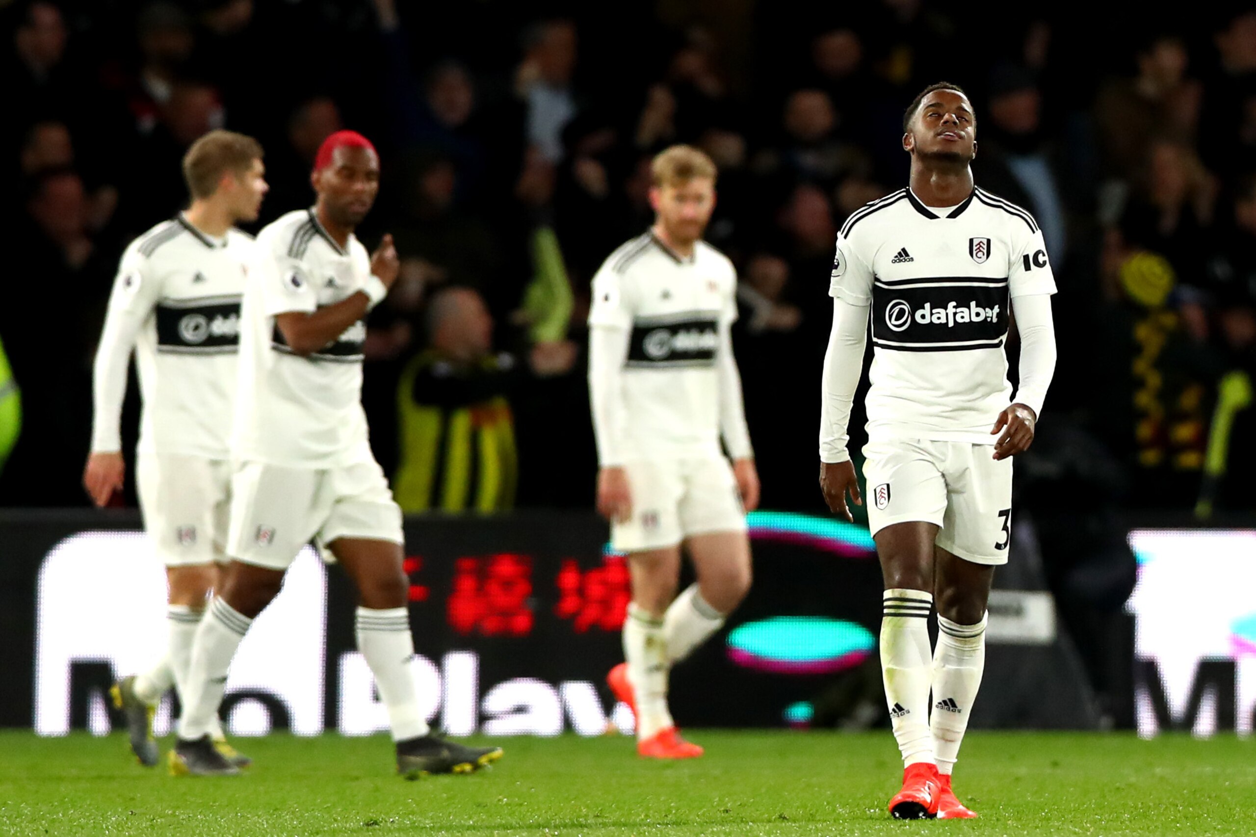 LONDON, ENGLAND - APRIL 02: Ryan Sessegnon of Fulham FC reacts during the Premier League match between Watford FC and Fulham FC at Vicarage Road on April 2, 2019 in London, England. (Photo by Chloe Knott - Danehouse/Getty Images) LONDON, ENGLAND - APRIL 02: Ryan Sessegnon of Fulham FC reacts during the Premier League match between Watford FC and Fulham FC at Vicarage Road on April 2, 2019 in London, England. (Photo by Chloe Knott - Danehouse/Getty Images)