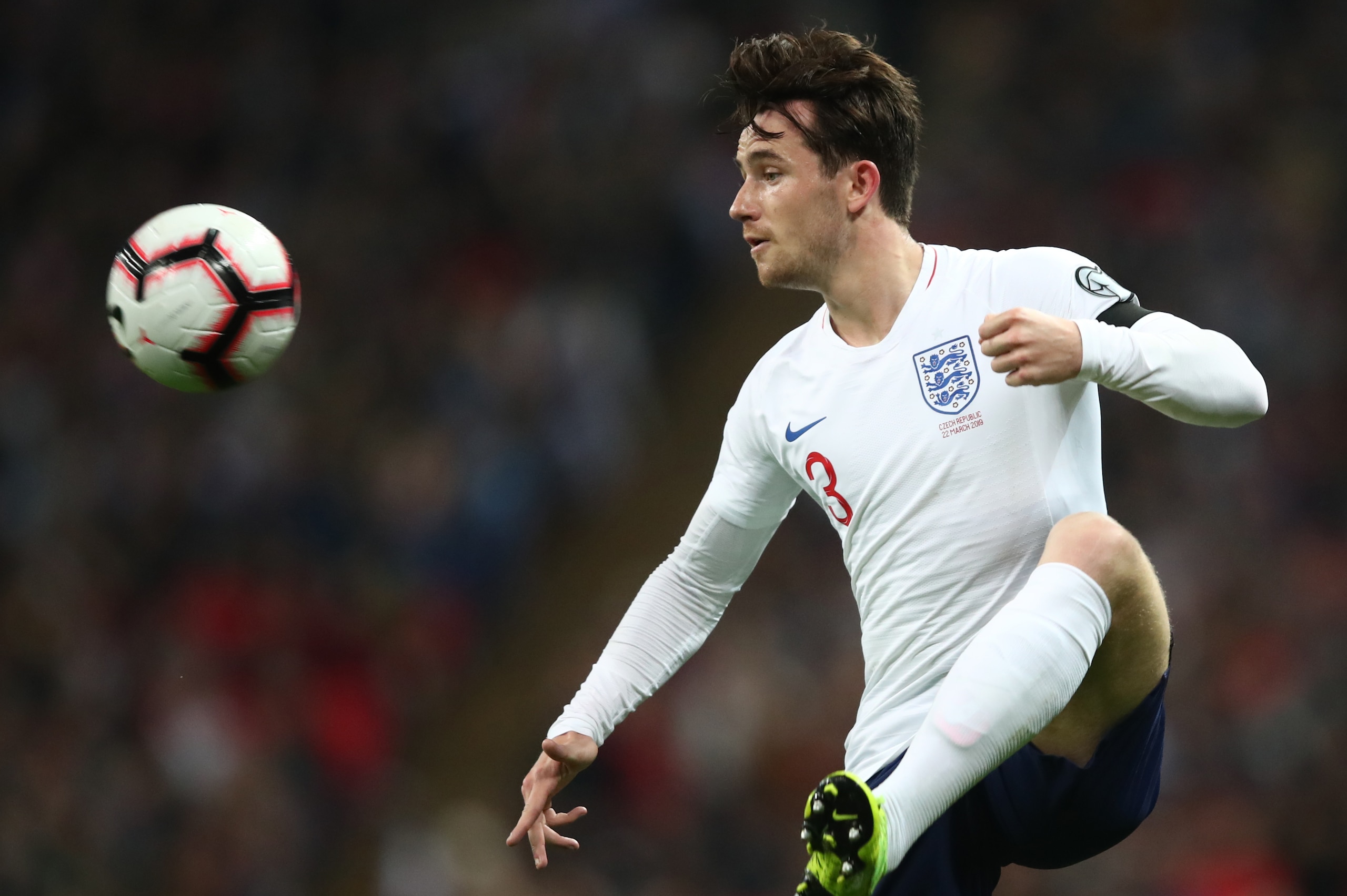 LONDON, ENGLAND - MARCH 22: Ben Chilwell of England during the 2020 UEFA European Championships group A qualifying match between England and Czech Republic at Wembley Stadium on March 22, 2019 in London, United Kingdom. (Photo by Marc Atkins/Getty Images) LONDON, ENGLAND - MARCH 22: Ben Chilwell of England during the 2020 UEFA European Championships group A qualifying match between England and Czech Republic at Wembley Stadium on March 22, 2019 in London, United Kingdom. (Photo by Marc Atkins/Getty Images)