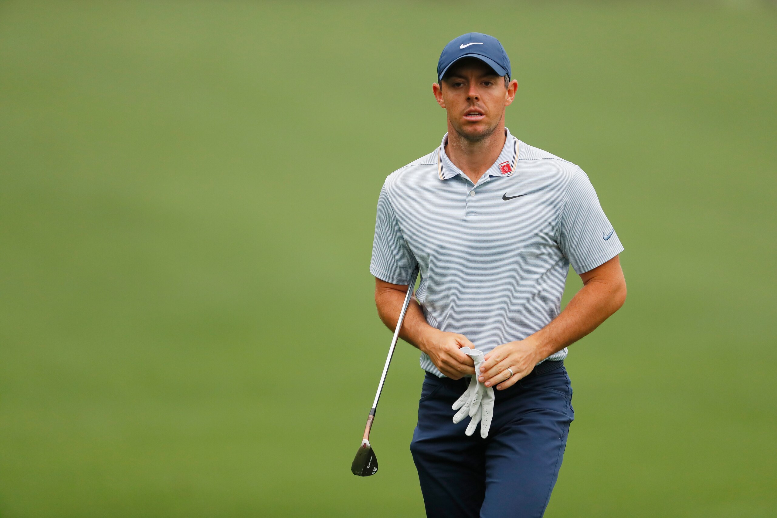 AUGUSTA, GEORGIA - APRIL 08:  Rory McIlroy of Northern Ireland looks on during a practice round prior to The Masters at Augusta National Golf Club on April 08, 2019 in Augusta, Georgia. (Photo by Kevin C. Cox/Getty Images)