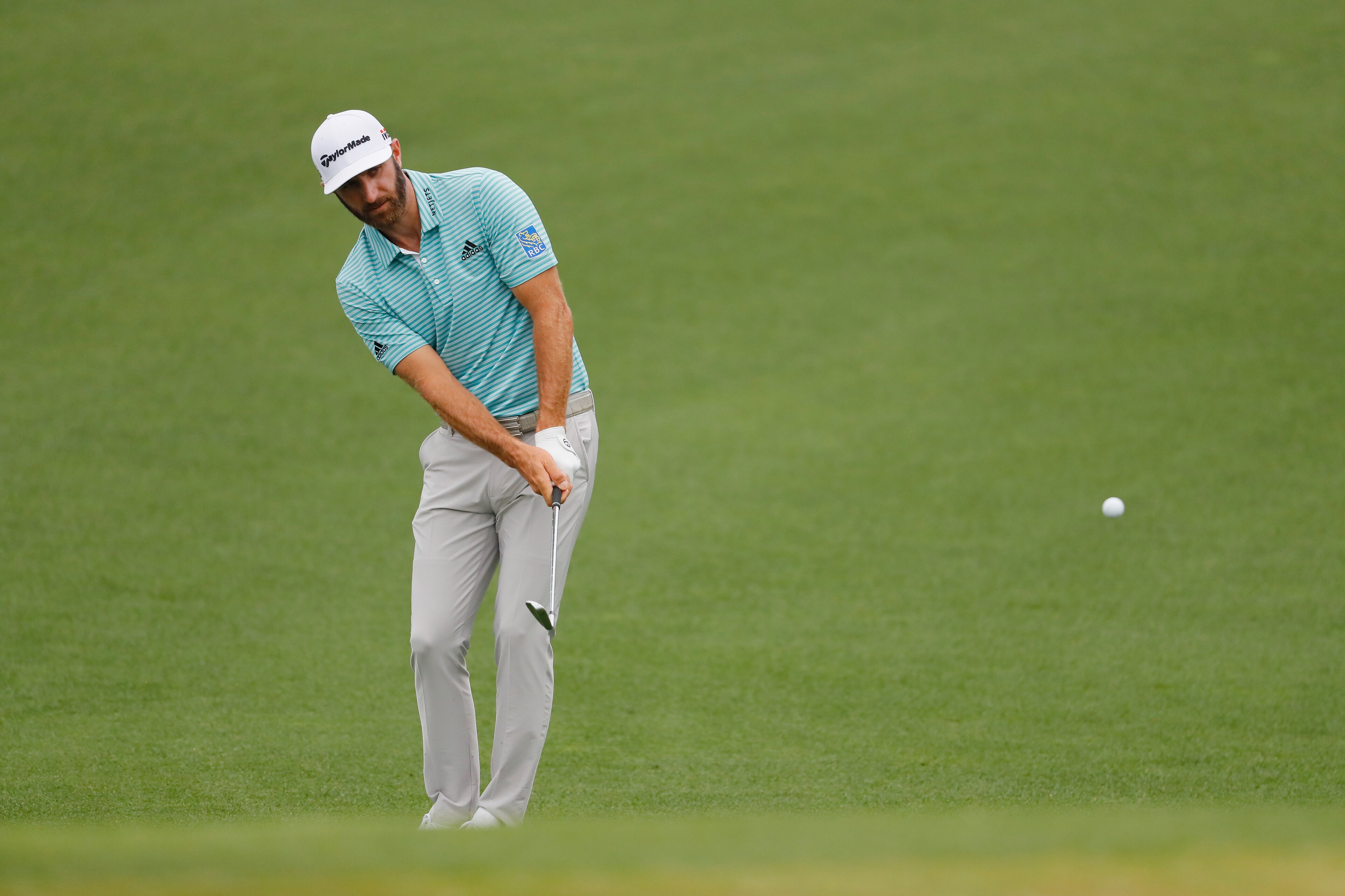 AUGUSTA, GEORGIA - APRIL 08: Dustin Johnson of the United States plays a shot during a practice round prior to The Masters at Augusta National Golf Club on April 08, 2019 in Augusta, Georgia. (Photo by Kevin C. Cox/Getty Images) AUGUSTA, GEORGIA - APRIL 08: Dustin Johnson of the United States plays a shot during a practice round prior to The Masters at Augusta National Golf Club on April 08, 2019 in Augusta, Georgia. (Photo by Kevin C. Cox/Getty Images)