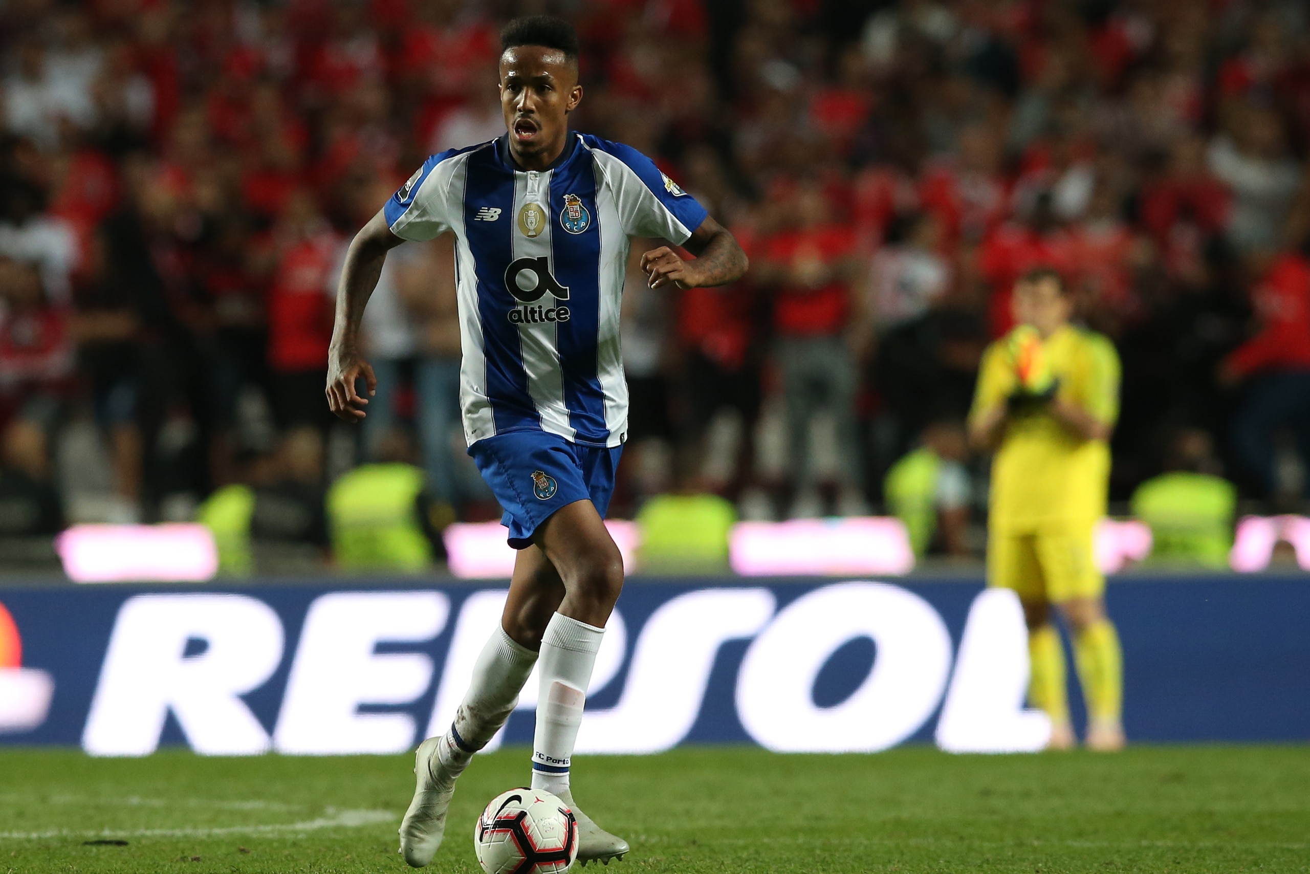LISBON, PORTUGAL - OCTOBER 7: Eder Militao of FC Porto in action during the Liga NOS match between SL Benfica and FC Porto at Estadio da Luz on October 7, 2018 in Lisbon, Portugal.  (Photo by Gualter Fatia/Getty Images)