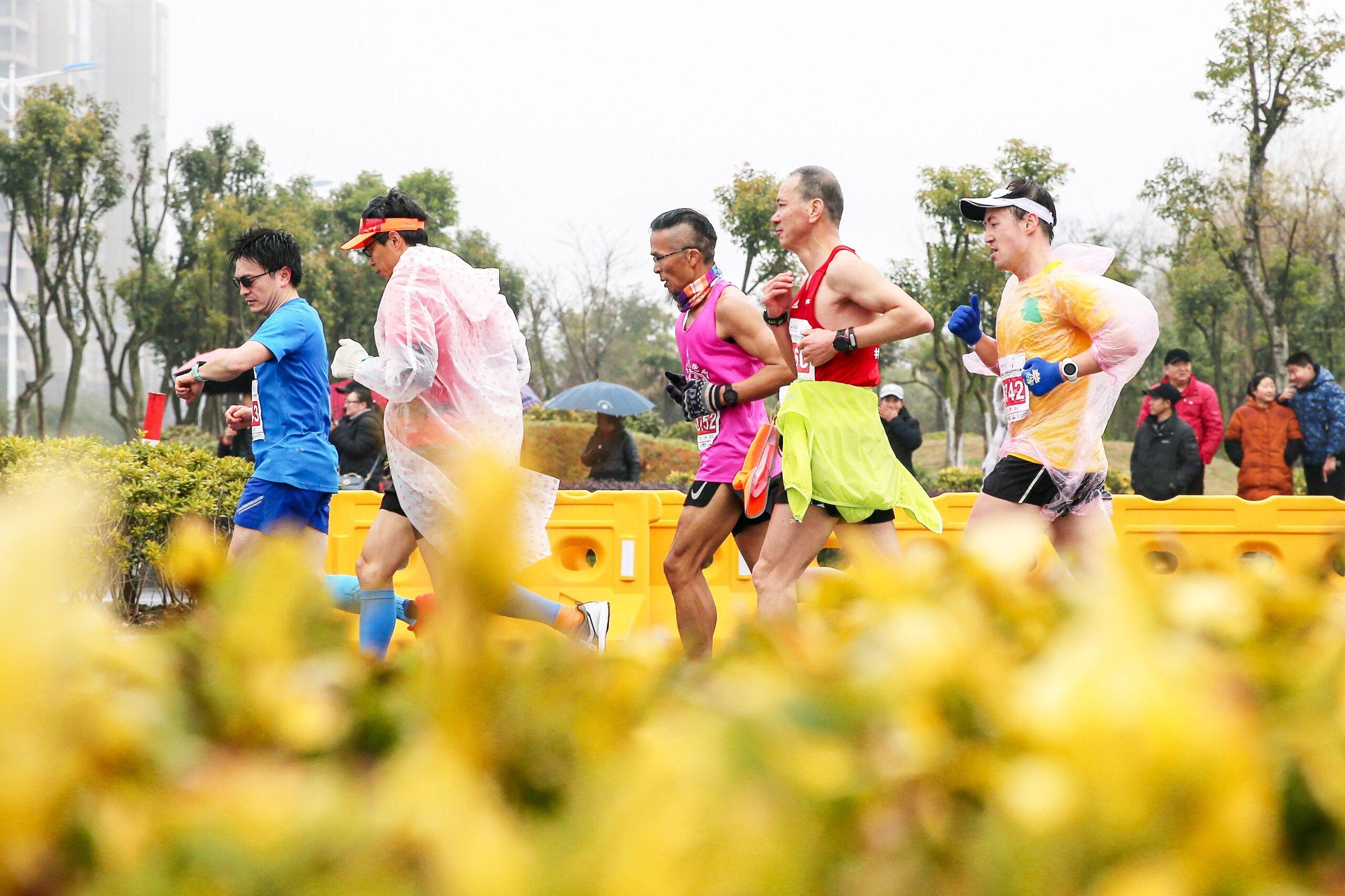 This photo taken on March 10, 2019 shows runners taking part in the 2019 Rugao International Marathon in Nantong in China's eastern Jiangsu province. (Photo by STR / AFP) / China OUT (Photo credit should read STR/AFP/Getty Images) This photo taken on March 10, 2019 shows runners taking part in the 2019 Rugao International Marathon in Nantong in China's eastern Jiangsu province. (Photo by STR / AFP) / China OUT (Photo credit should read STR/AFP/Getty Images)