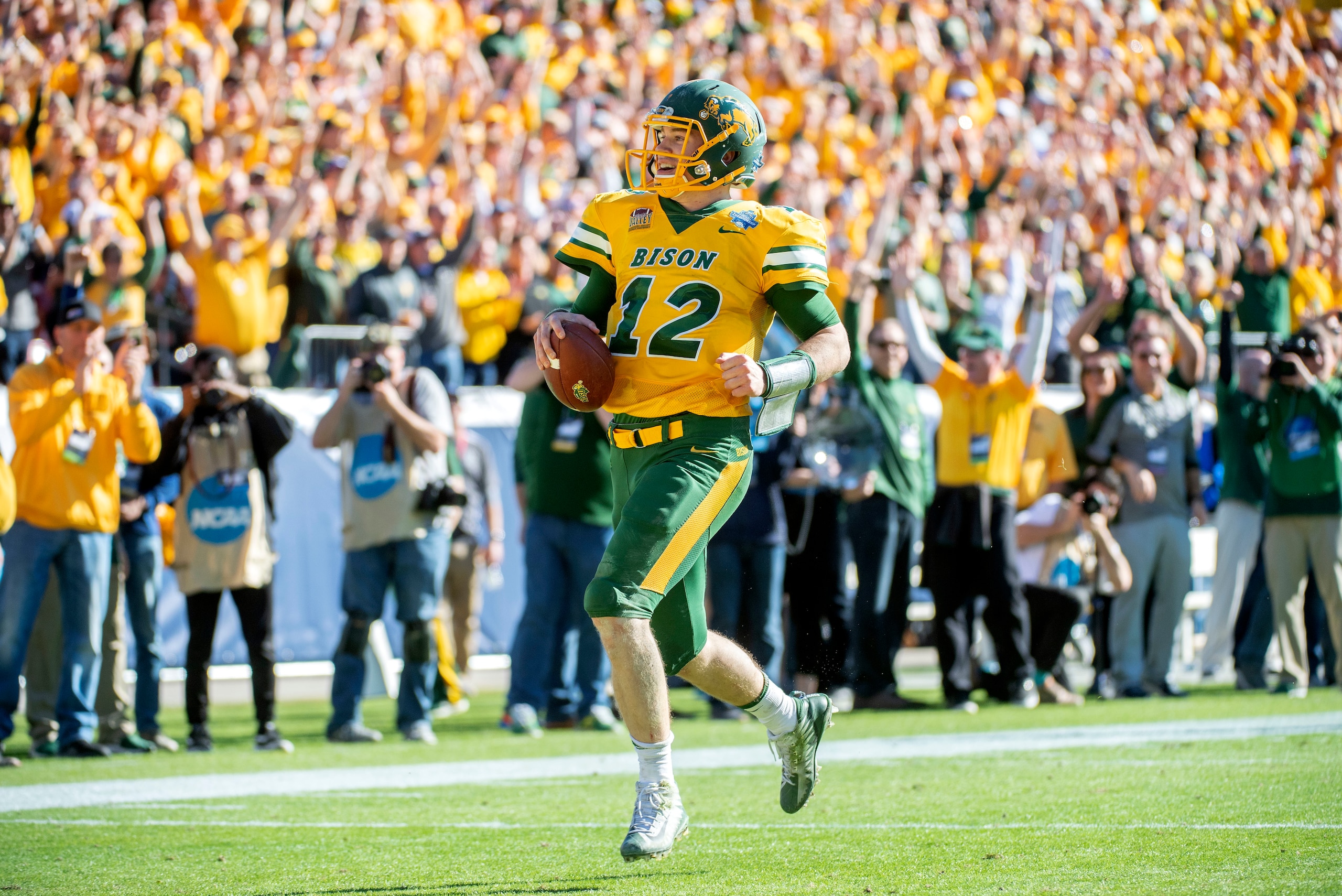 The Chargers picked North Dakota State quarterback Easton Stick in the fifth round.