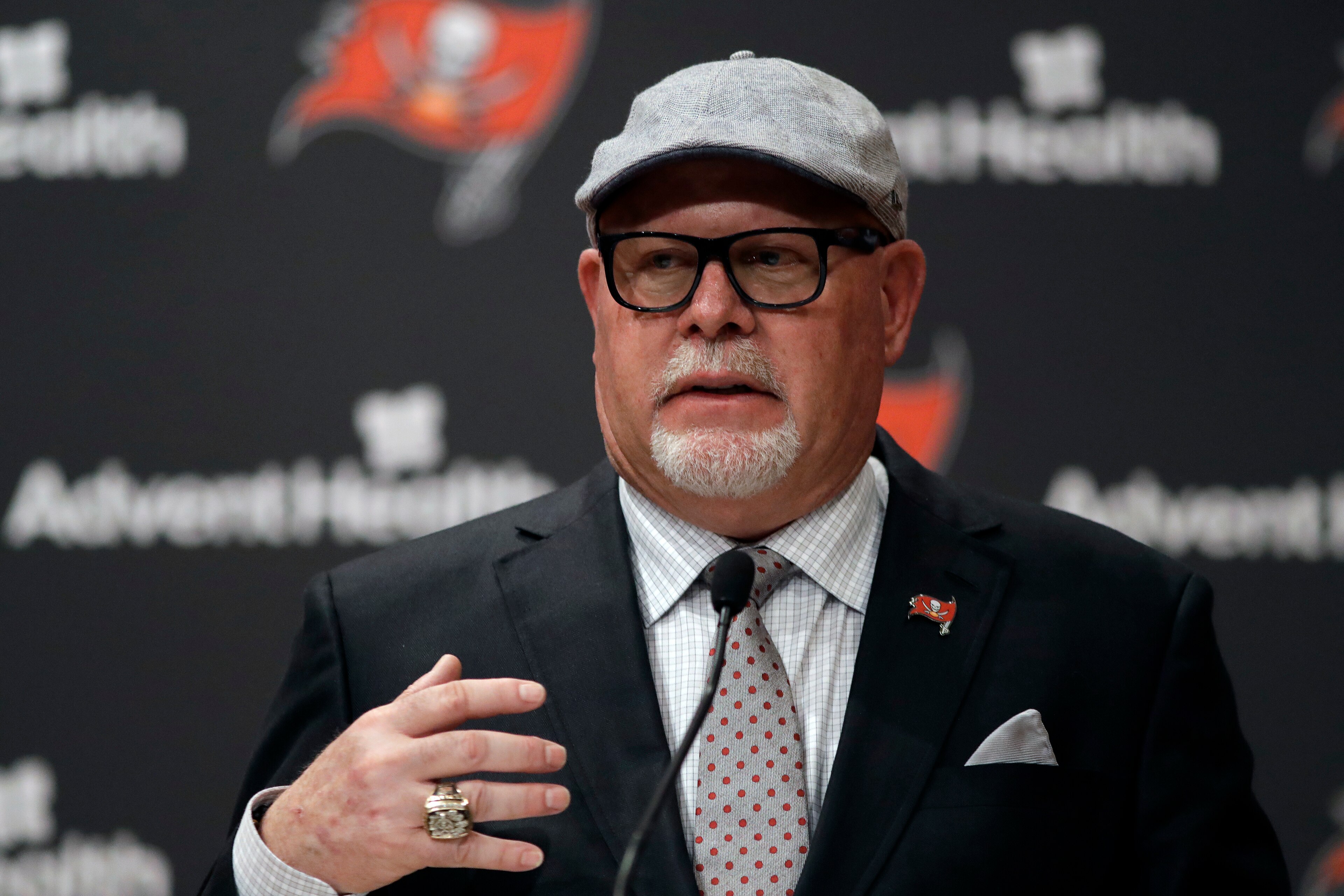 Tampa Bay Buccaneers head coach Bruce Arians Tampa Bay Buccaneers head coach Bruce Arians