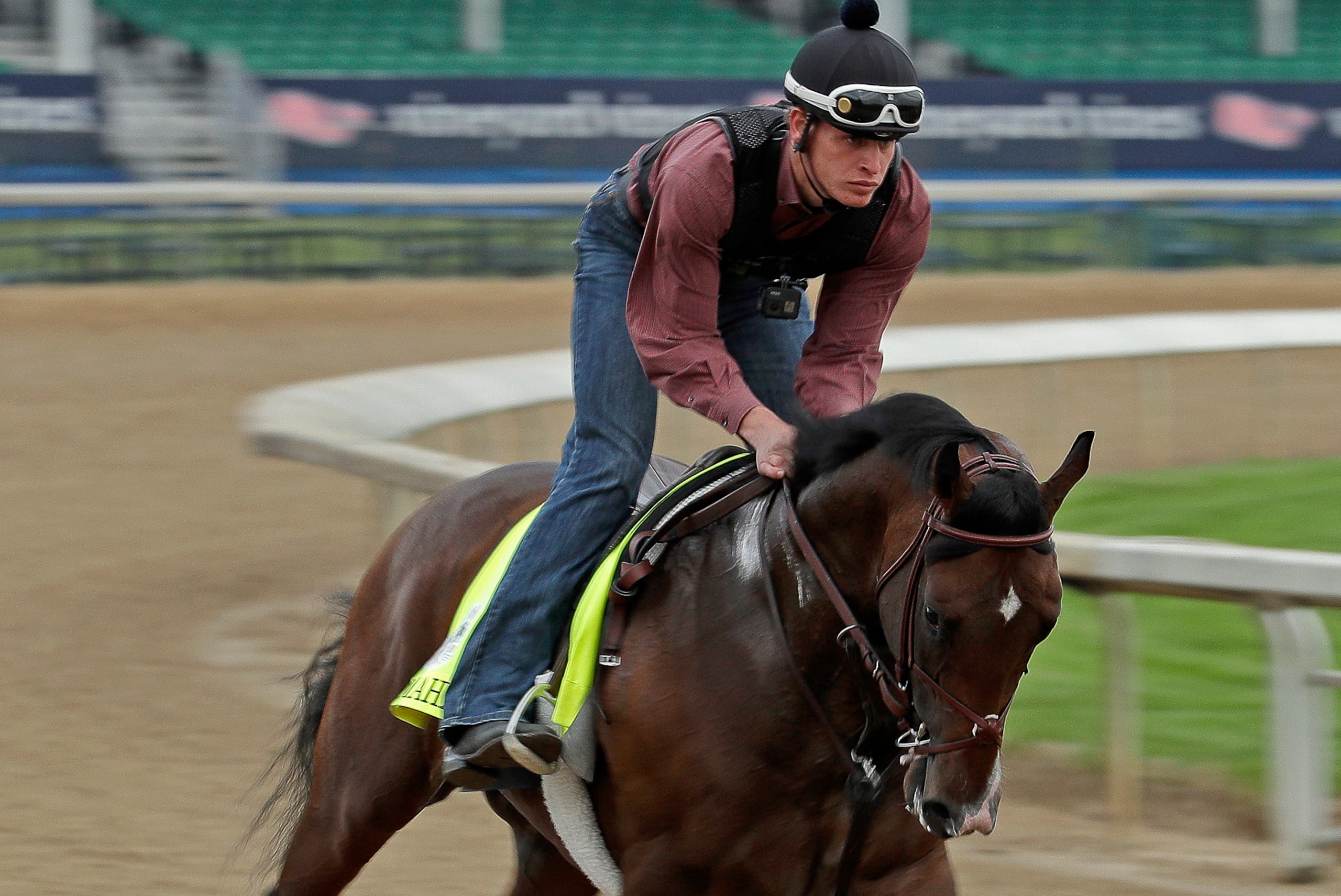 Omaha Beach training at Churchill Downs.