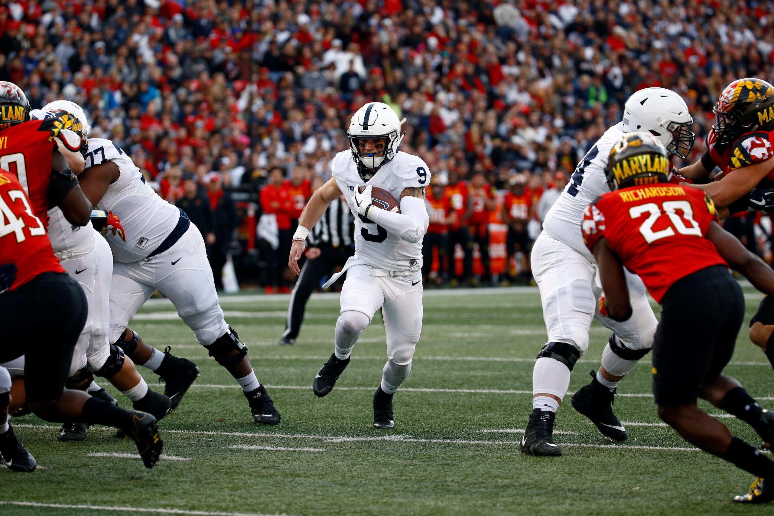 Though he cast himself as a quarterback only in the predraft process, Ravens rookie Trace McSorley likely will be asked to run the ball often, as he did at Penn State.