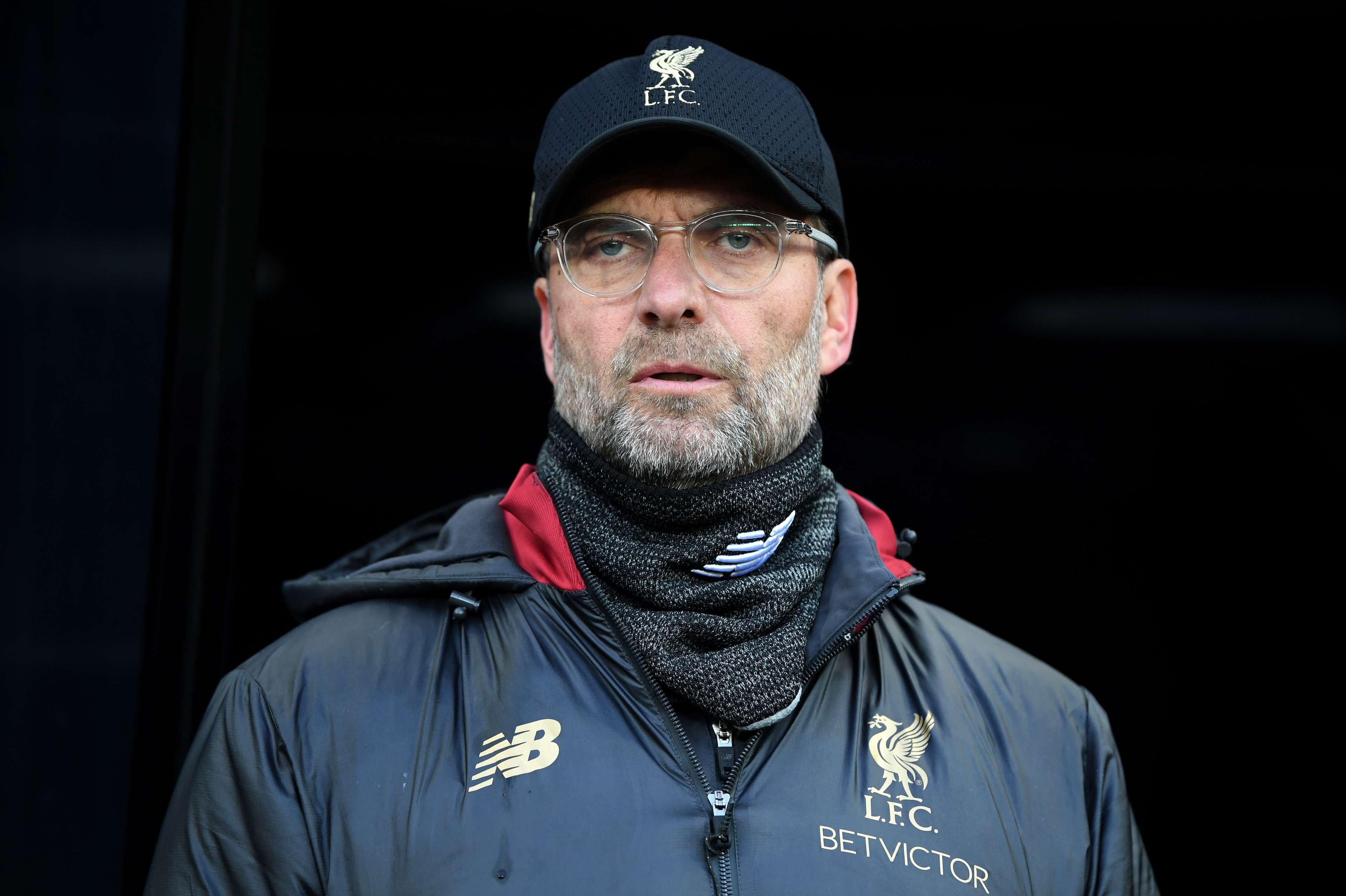 NEWCASTLE UPON TYNE, ENGLAND - MAY 04: Jurgen Klopp of Liverpool looks on prior to the Premier League match between Newcastle United and Liverpool FC at St. James Park on May 04, 2019 in Newcastle upon Tyne, United Kingdom. (Photo by Laurence Griffiths/Ge