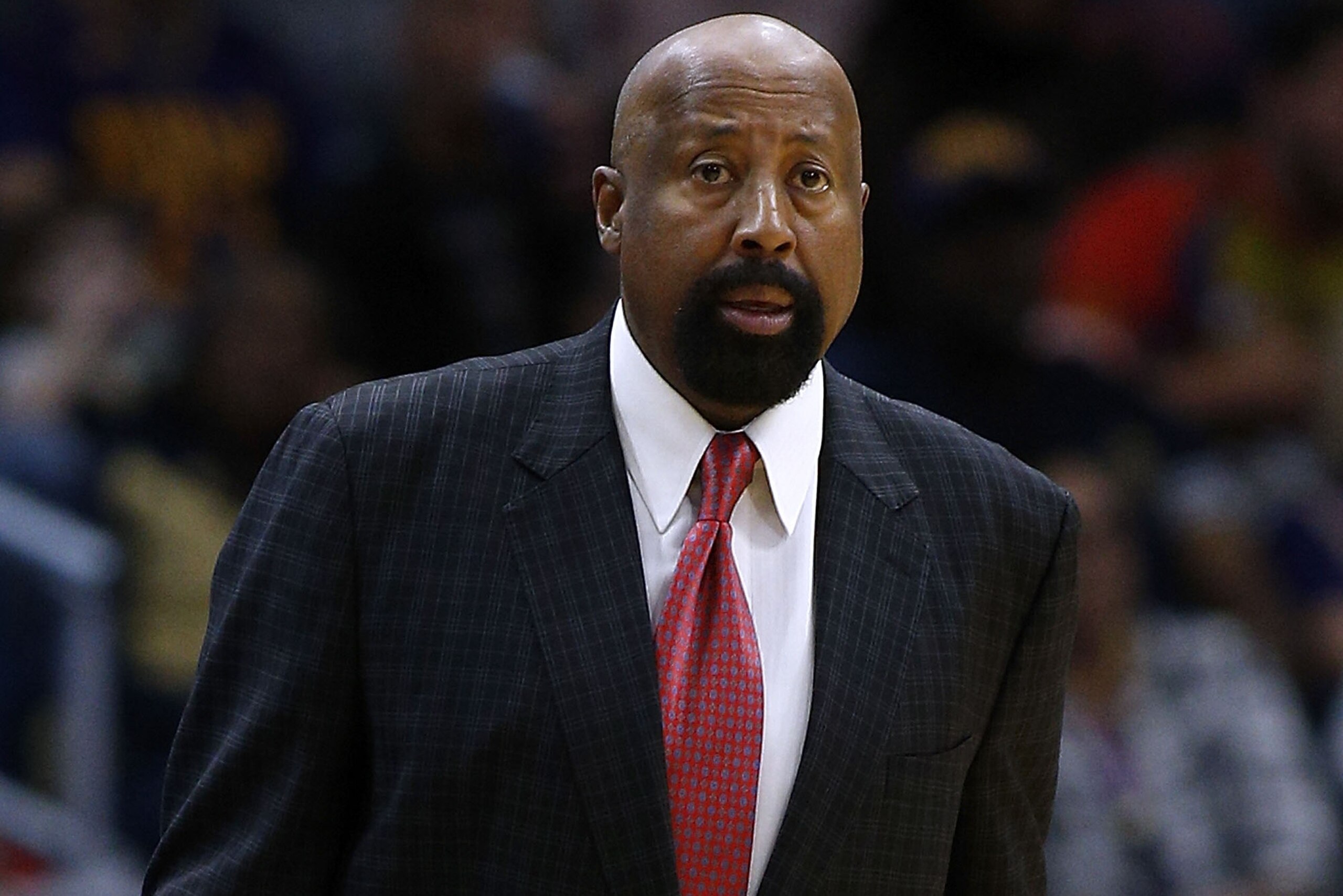 NEW ORLEANS, LA - JANUARY 28:  Mike Woodson assistant coach of the LA Clippers reacts druing the first half against the New Orleans Pelicans at the Smoothie King Center on January 28, 2018 in New Orleans, Louisiana. NOTE TO USER: User expressly acknowledg