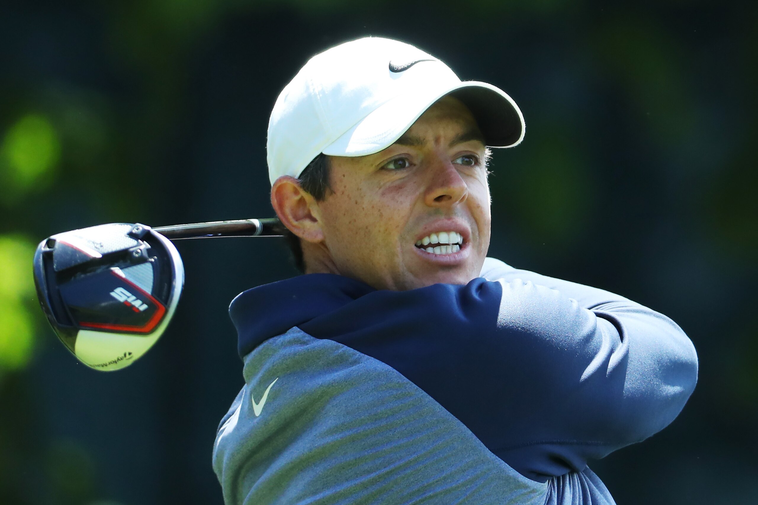 FARMINGDALE, NEW YORK - MAY 15: Rory McIlroy of Northern Ireland plays his shot from the 14th tee during a practice round prior to the 2019 PGA Championship at the Bethpage Black course on May 15, 2019 in Farmingdale, New York. (Photo by Warren Little/Get FARMINGDALE, NEW YORK - MAY 15: Rory McIlroy of Northern Ireland plays his shot from the 14th tee during a practice round prior to the 2019 PGA Championship at the Bethpage Black course on May 15, 2019 in Farmingdale, New York. (Photo by Warren Little/Get
