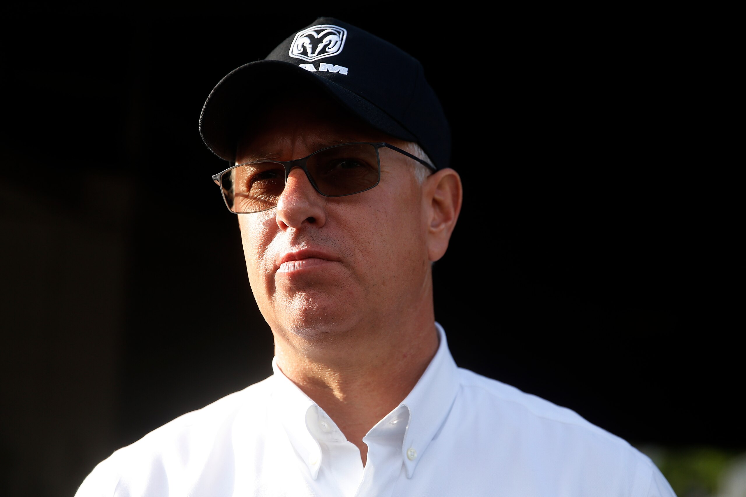 LOUISVILLE, KENTUCKY - MAY 02: Kentucky Derby trainer Todd Pletcher looks on after morning workouts in preparation for the 145th running of the Kentucky Derby at Churchill Downs on May 2, 2019 in Louisville, Kentucky. (Photo by Michael Reaves/Getty Images