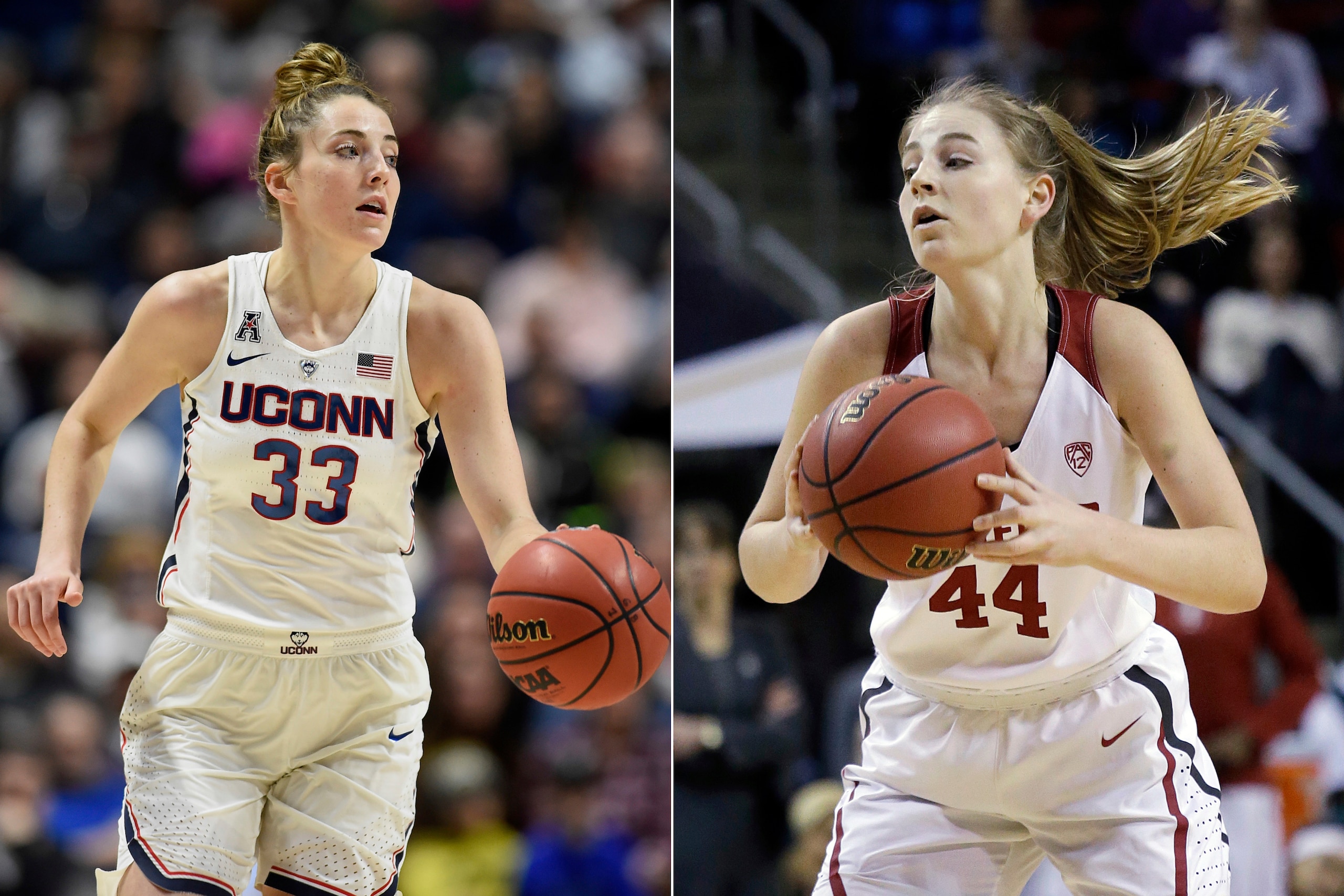 Katie Lou Samuelson surprised many in college basketball when she chose not to join her sister Karlie at Stanford and instead opted to play at UConn. Katie Lou Samuelson surprised many in college basketball when she chose not to join her sister Karlie at Stanford and instead opted to play at UConn.