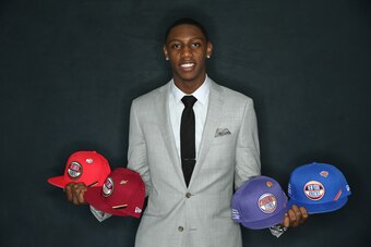 CHICAGO, IL - MAY 14: NBA Draft Prospect, RJ Barrett poses for a portrait at the 2019 NBA Draft Lottery on May 14, 2019 at the Chicago Hilton in Chicago, Illinois. NOTE TO USER: User expressly acknowledges and agrees that, by downloading and/or using this