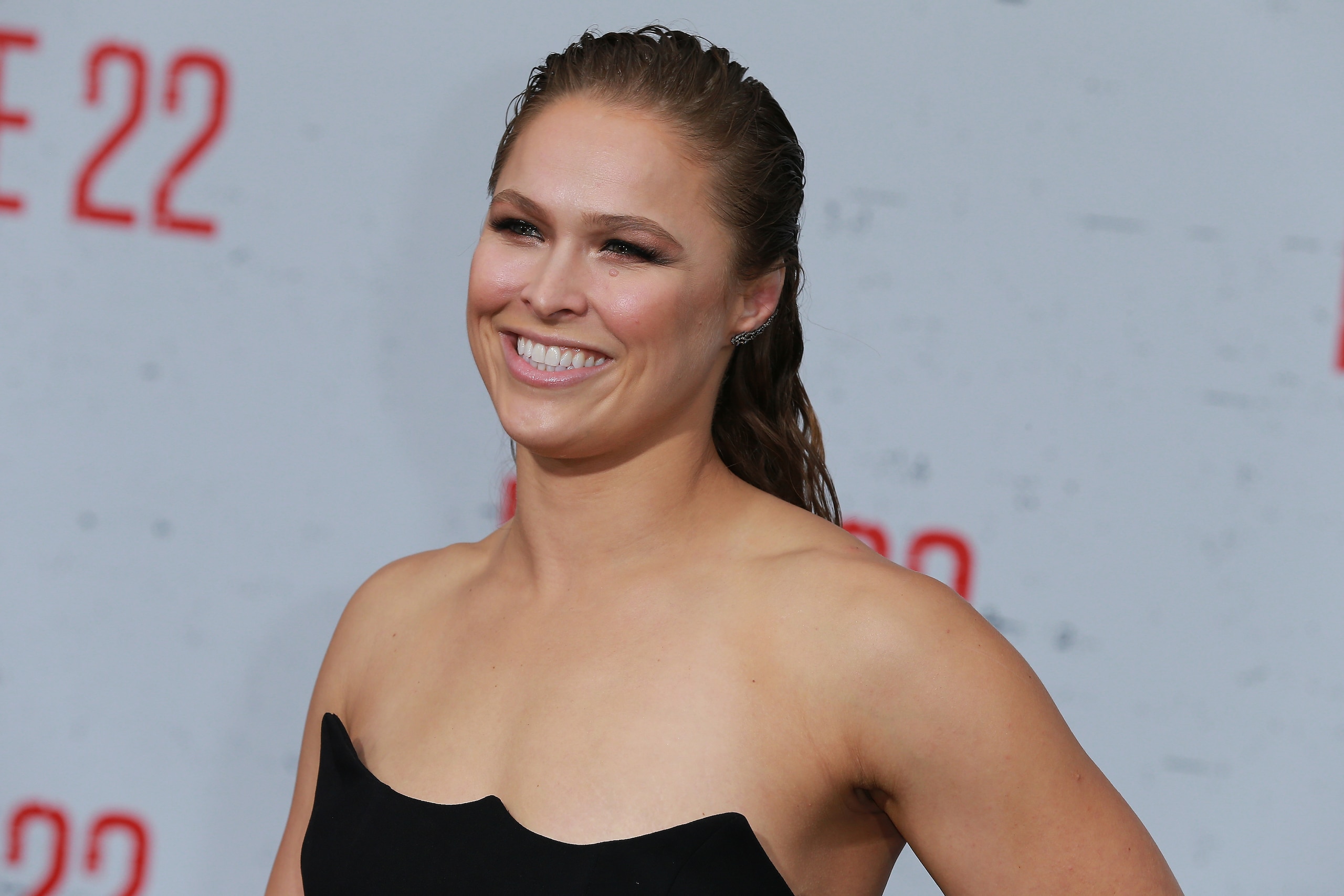 WESTWOOD, CA - AUGUST 09:  Ronda Rousey attends the Premiere Of STX Films'