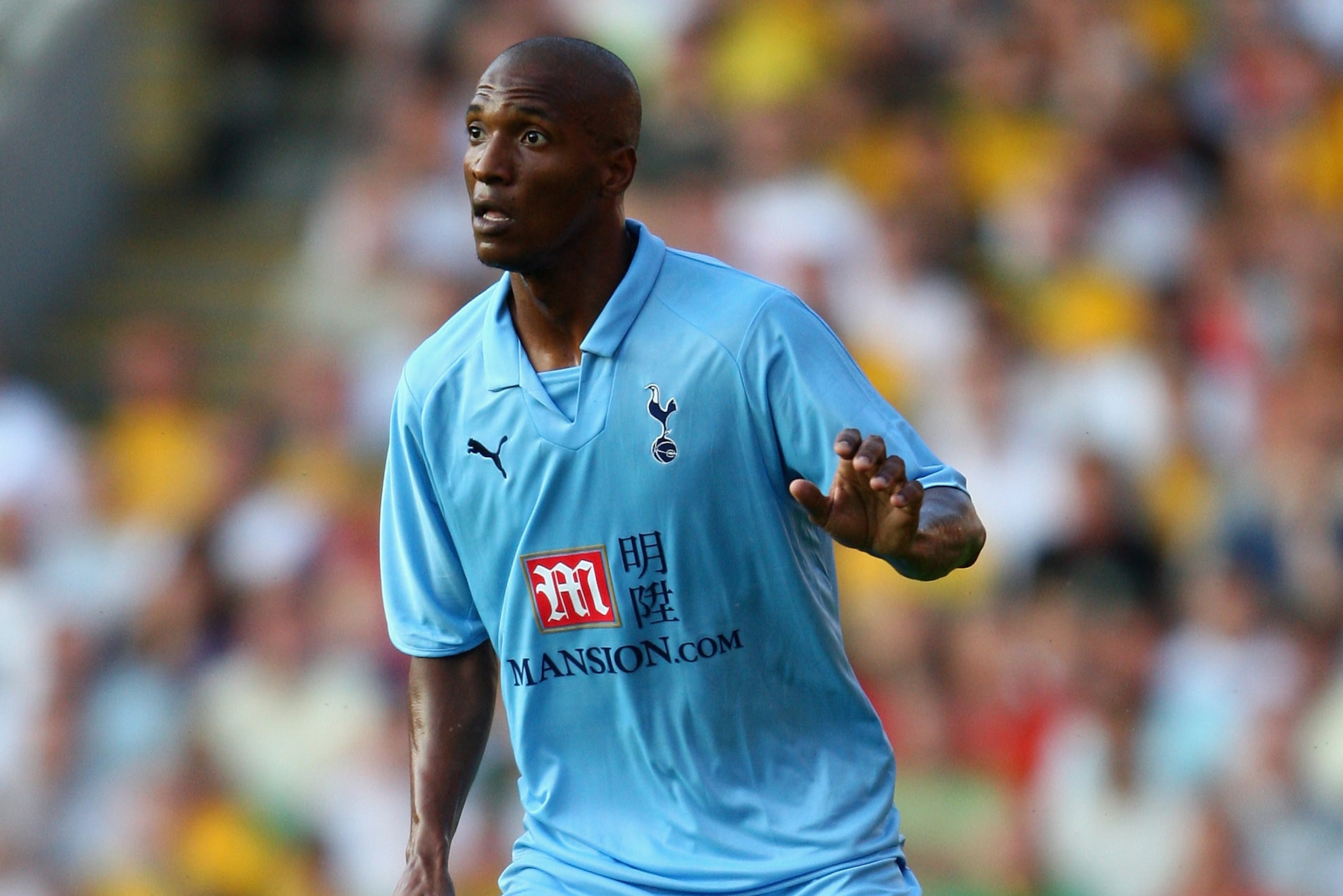 NORWICH, UNITED KINGDOM - JULY 28:  Gilberto of Tottenham in action during the pre-season match between Norwich City and Tottenham Hotspur at Carrow Road on July 28, 2008 in Norwich, England.  (Photo by Jamie McDonald/Getty Images)