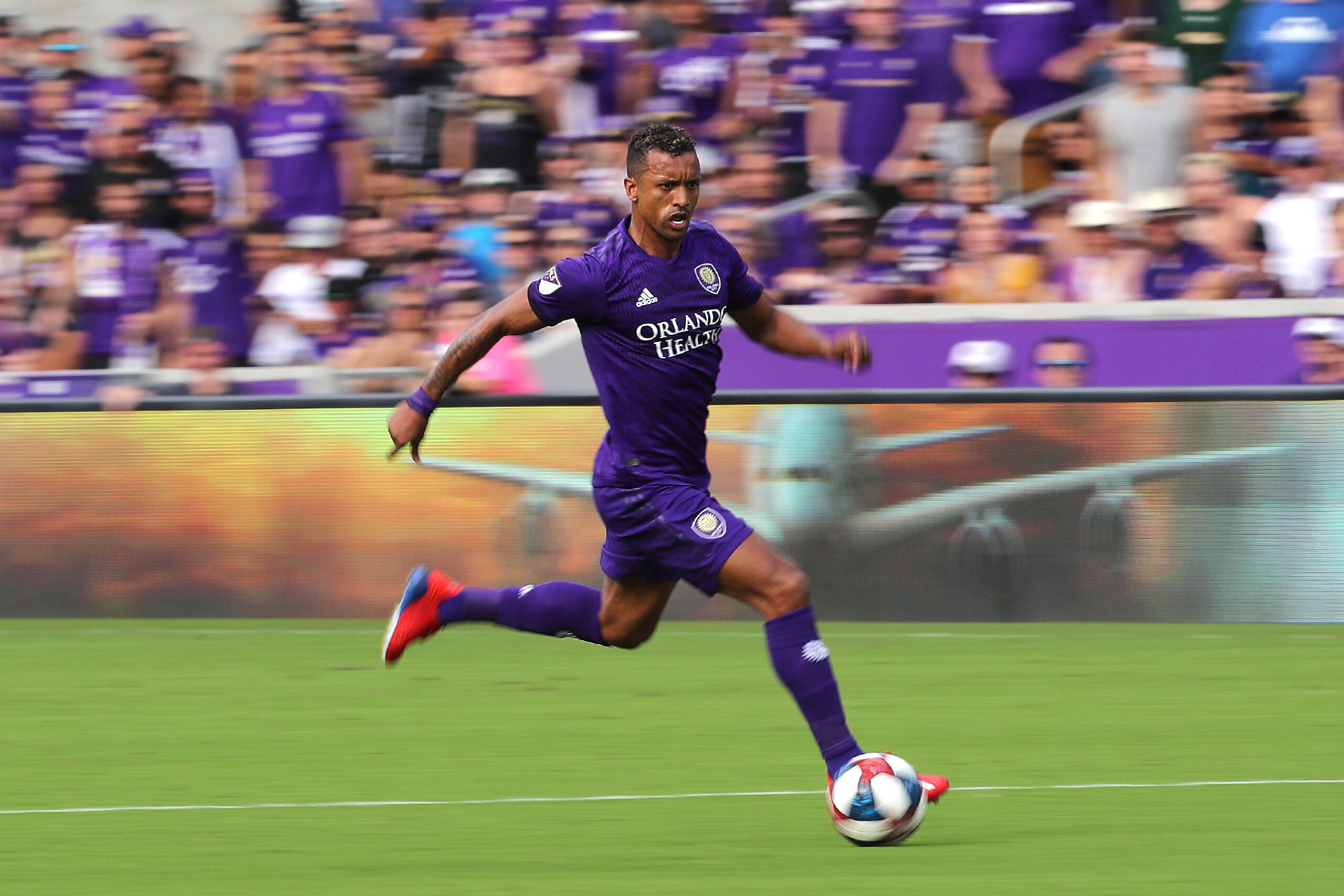 ORLANDO, FL - MARCH 02: Nani #17 of Orlando City breaks away with the ball during a MLS soccer match against New York City FC at Orlando City Stadium on March 2, 2019 in Orlando, Florida. (Photo by Alex Menendez/Getty Images) ORLANDO, FL - MARCH 02: Nani #17 of Orlando City breaks away with the ball during a MLS soccer match against New York City FC at Orlando City Stadium on March 2, 2019 in Orlando, Florida. (Photo by Alex Menendez/Getty Images)