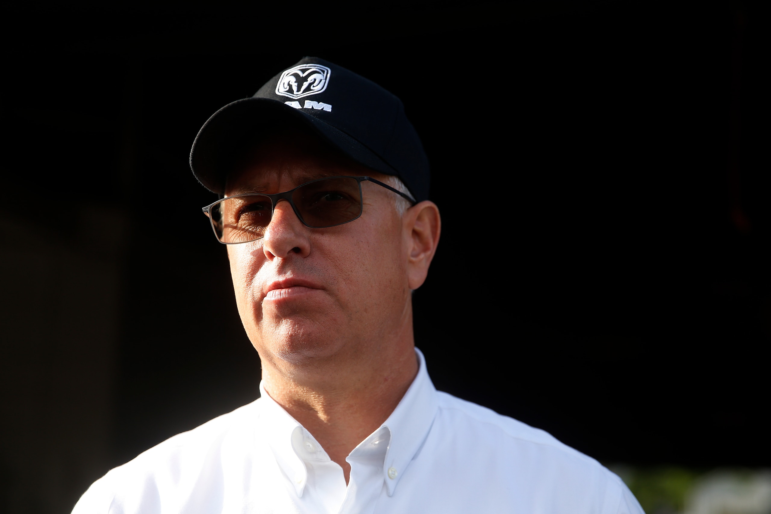 LOUISVILLE, KENTUCKY - MAY 02: Kentucky Derby trainer Todd Pletcher looks on after morning workouts in preparation for the 145th running of the Kentucky Derby at Churchill Downs on May 2, 2019 in Louisville, Kentucky. (Photo by Michael Reaves/Getty Images