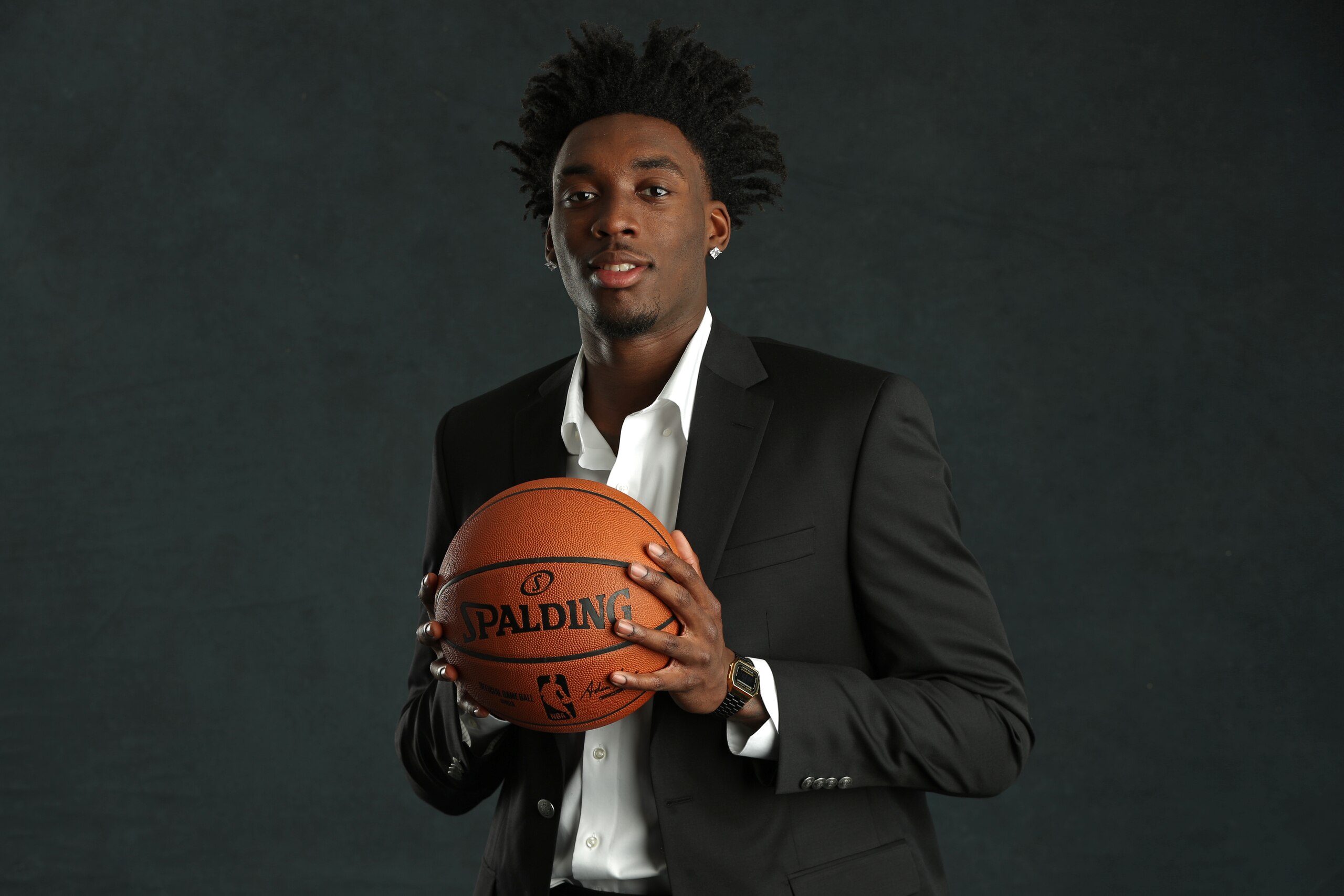 CHICAGO, IL - MAY 14: NBA Draft Prospect, Nassir Little poses for a portrait at the 2019 NBA Draft Lottery on May 14, 2019 at the Chicago Hilton in Chicago, Illinois. NOTE TO USER: User expressly acknowledges and agrees that, by downloading and/or using t