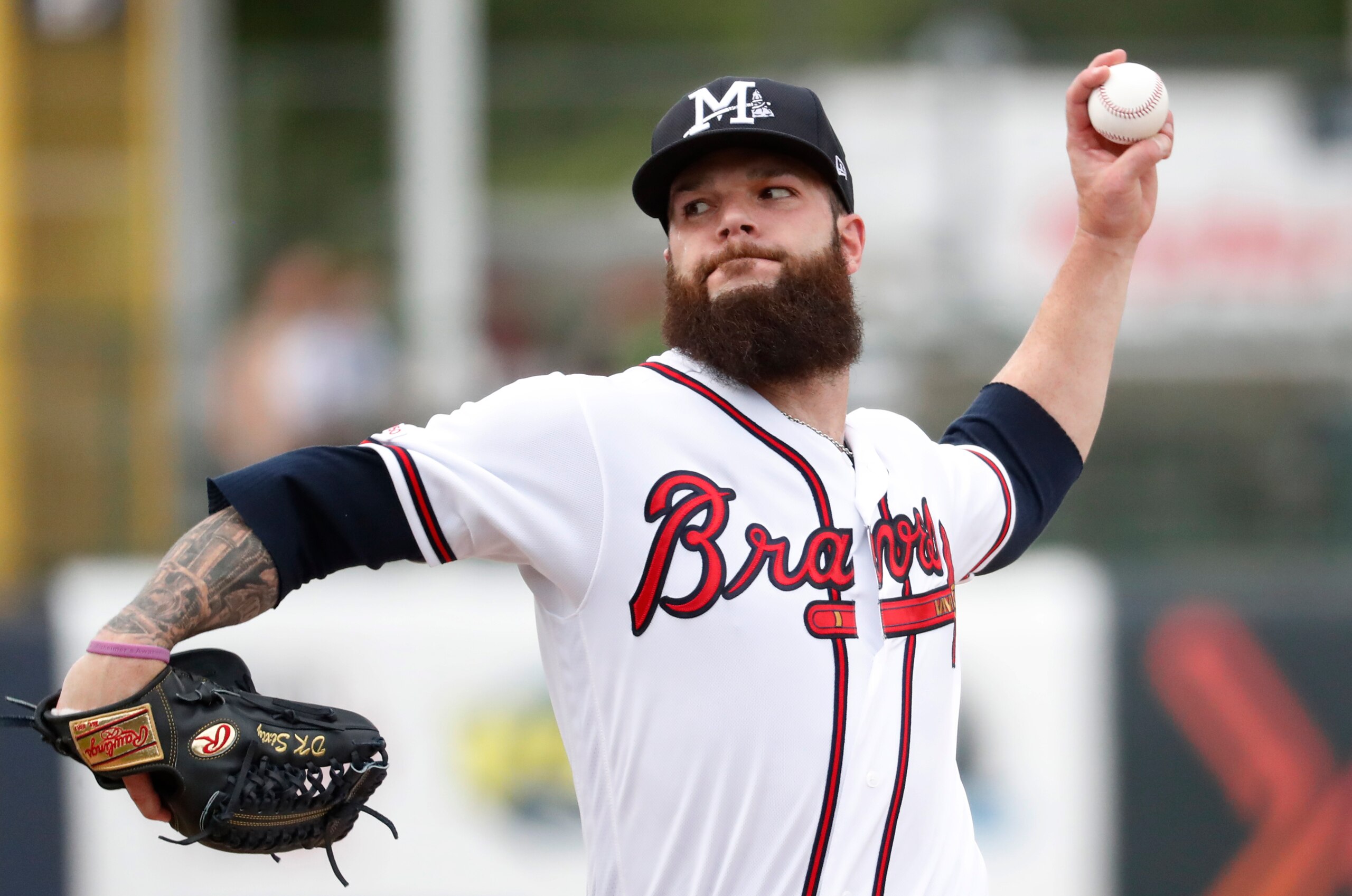 Dallas Keuchel pitching for Double-A Mississippi