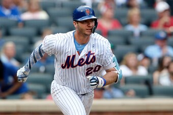 NEW YORK, NEW YORK - JUNE 16:  Pete Alonso #20 of the New York Mets in action against the St. Louis Cardinals at Citi Field on June 16, 2019 in New York City. The Cardinals defeated the Mets 4-3.  (Photo by Jim McIsaac/Getty Images)