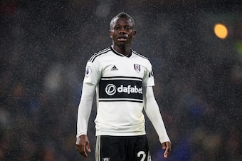 BURNLEY, ENGLAND - JANUARY 12: Jean Michael Seri of Fulham during the Premier League match between Burnley FC and Fulham FC at Turf Moor on January 12, 2019 in Burnley, United Kingdom. (Photo by Robbie Jay Barratt - AMA/Getty Images)