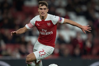 LONDON, ENGLAND - FEBRUARY 21: Denis Suarez of Arsenal in action during the UEFA Europa League Round of 32 Second Leg match between Arsenal and BATE Borisov at England on February 21, 2019 in London, United Kingdom. (Photo by Visionhaus/Getty Images)