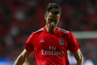 LISBON, PORTUGAL - MARCH 11: Francisco Ferreira of SL Benfica in action during the Liga NOS match between SL Benfica and Belenenses at Estadio da Luz on March 11, 2019 in Lisbon, Portugal. (Photo by Carlos Rodrigues/Getty Images)