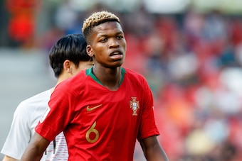 BIELSKO-BIALA, POLAND - MAY 25: Florentino Luis of Portugal looks on during the 2019 FIFA U-20 World Cup group F match between Portugal and Korea Republic at Bielsko-Biala Stadium on May 25, 2019 in Bielsko-Biala, Poland. (Photo by TF-Images/Getty Images)