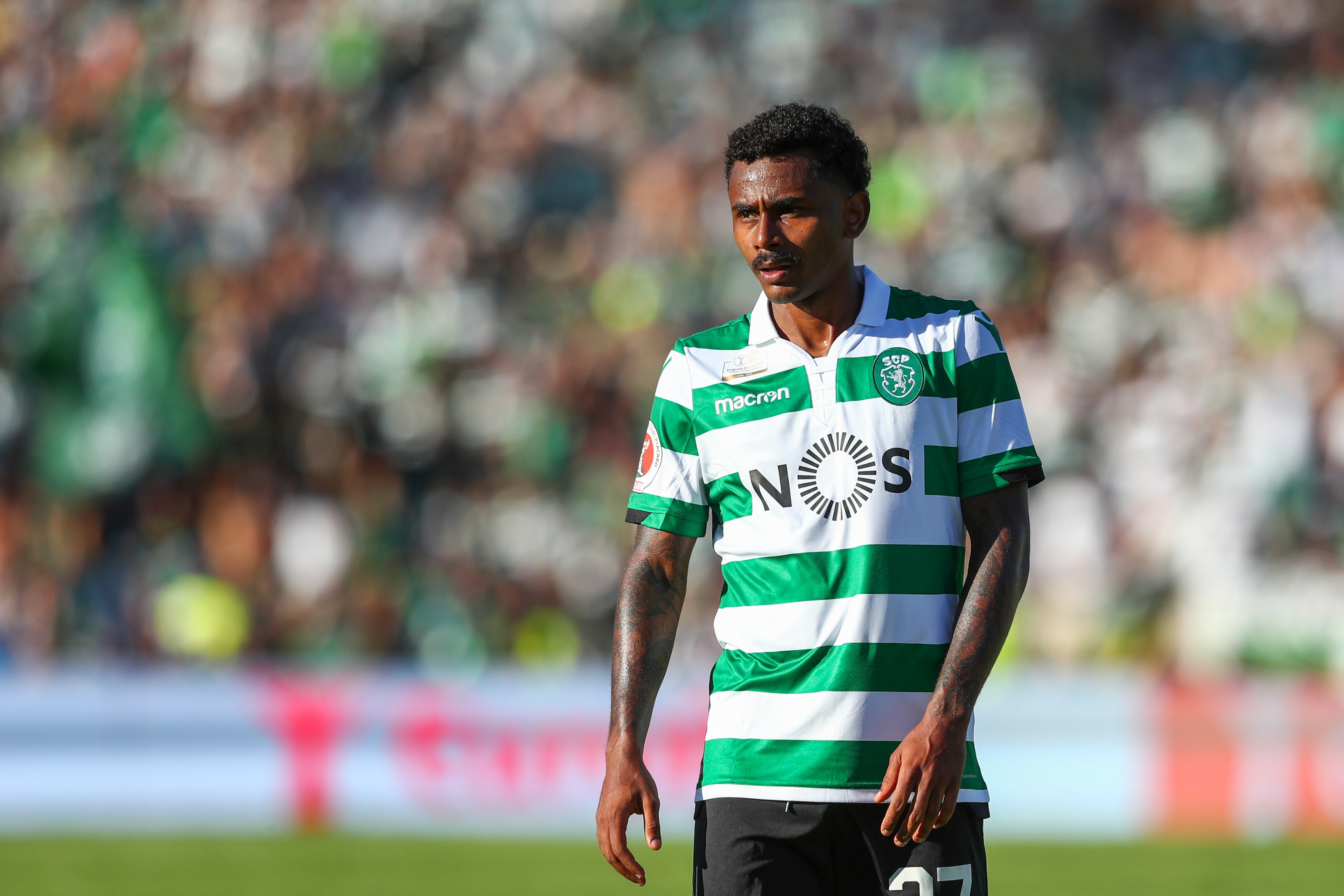 OEIRAS, PORTUGAL - MAY 25: Wendel of Sporting CP during the match between Sporting CP and FC Porto - Taca de Portugal Final at Estadio Nacional on May 25, 2019 in Oeiras, Portugal. (Photo by Carlos Rodrigues/Getty Images)