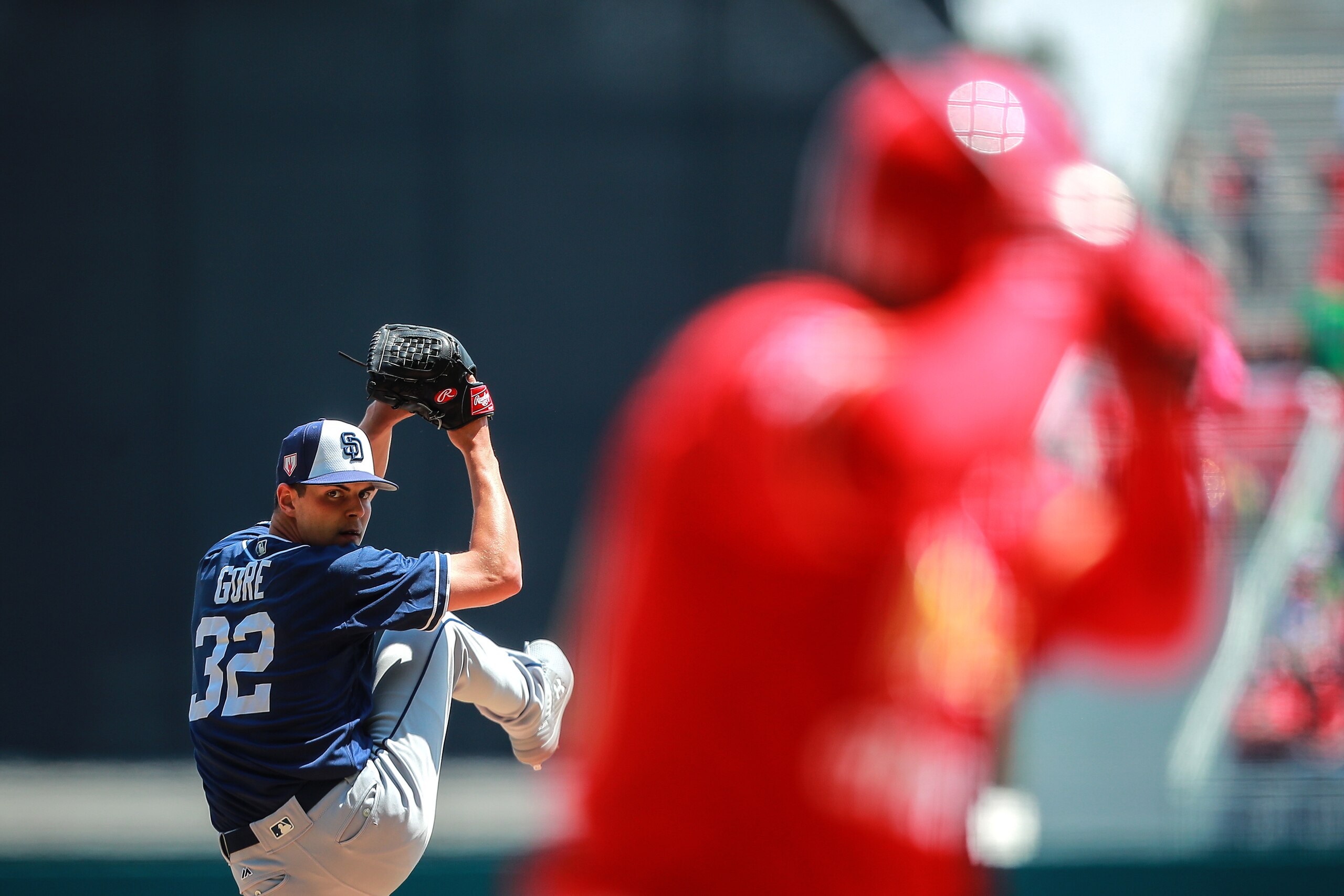 MEXICO CITY, MEXICO - MARCH 24: Mackenzie Gore of San Diego Padres pitches in the 3rd inning during the friendly game between San Diego Padres and Diablos Rojos at Alfredo Harp Helu Stadium on March 24, 2019 in Mexico City, Mexico. (Photo by Hector Vivas/