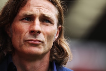 LONDON, ENGLAND - SEPTEMBER 08:  Gareth Ainsworth the Wycombe Wanderers manager manager reacts during the Sky Bet League One match between Charlton Athletic and Wycombe Wanderers at The Valley on September 8, 2018 in London, England.  (Photo by Ker Robert