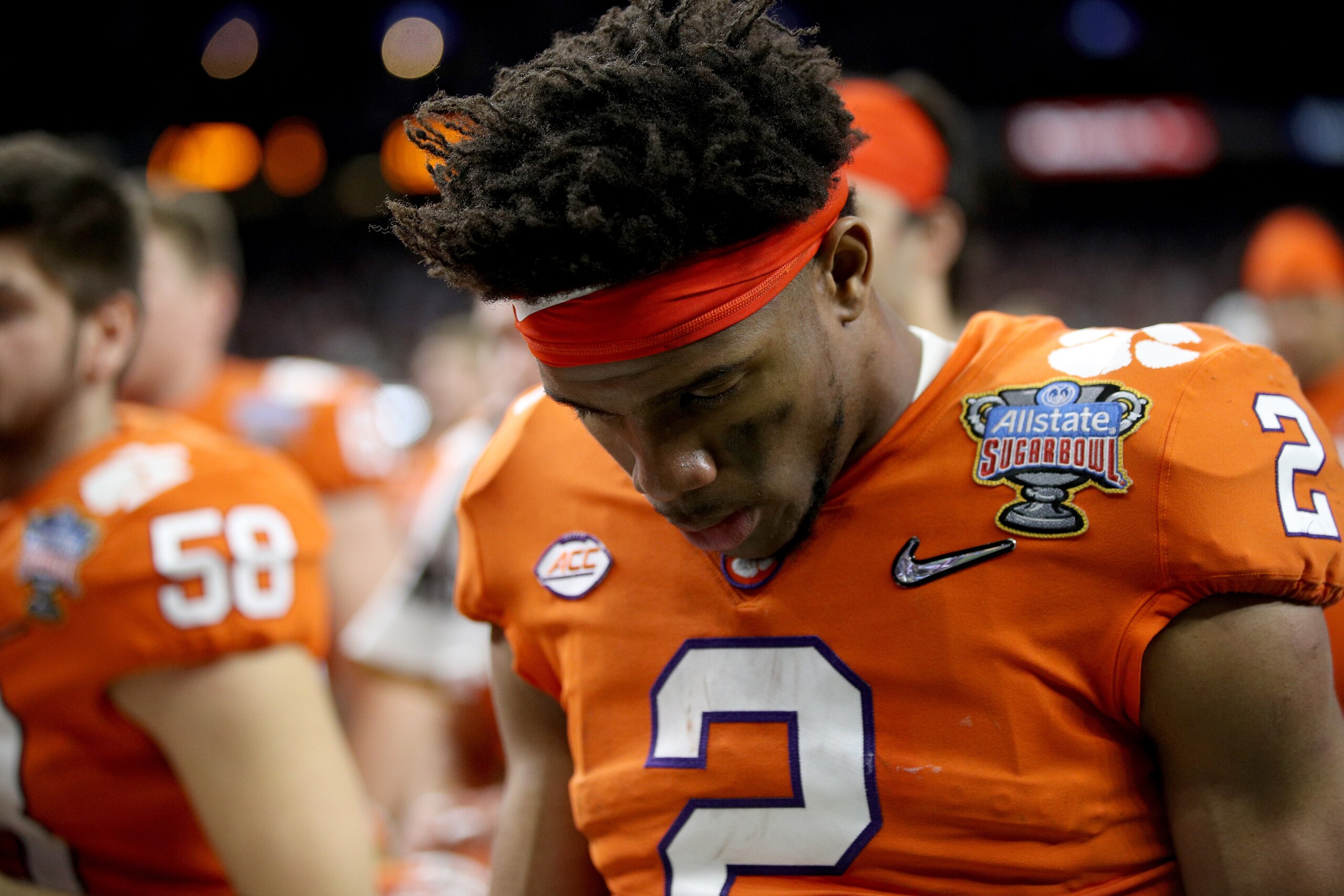 NEW ORLEANS, LA - JANUARY 01:  Kelly Bryant #2 of the Clemson Tigers reacts after being defeated by Alabama Crimson Tide in the AllState Sugar Bowl at Mercedes-Benz Superdome on January 1, 2018 in New Orleans, Louisiana.  (Photo by Chris Graythen/Getty Im
