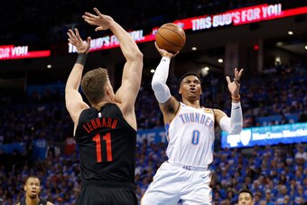 Russell Westbrook ranks second in the NBA in usage rate over the last two seasons, while his new teammate, James Harden, ranks first.