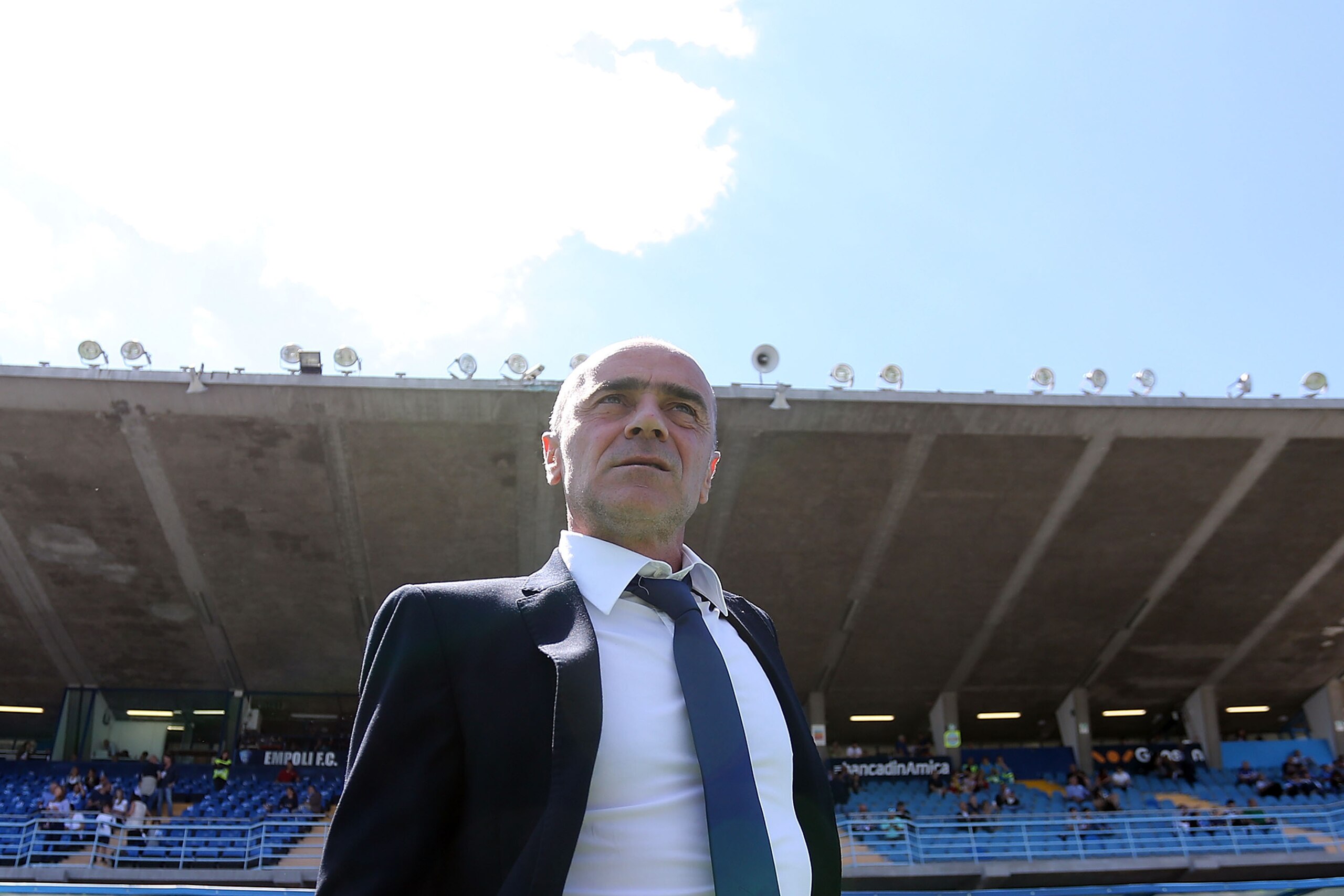 EMPOLI, ITALY - MAY 21: Giovanni Martusciello head coach of Empoli FC looks on during the Serie A match between Empoli FC and Atalanta BC at Stadio Carlo Castellani on May 21, 2017 in Empoli, Italy. (Photo by Gabriele Maltinti/Getty Images) EMPOLI, ITALY - MAY 21: Giovanni Martusciello head coach of Empoli FC looks on during the Serie A match between Empoli FC and Atalanta BC at Stadio Carlo Castellani on May 21, 2017 in Empoli, Italy. (Photo by Gabriele Maltinti/Getty Images)