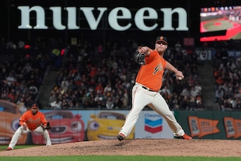 SAN FRANCISCO, CA - JULY 19:  Will Smith #13 of the San Francisco Giants pitches against the New York Mets in the top of the ninth inning at Oracle Park on July 19, 2019 in San Francisco, California.  (Photo by Thearon W. Henderson/Getty Images)