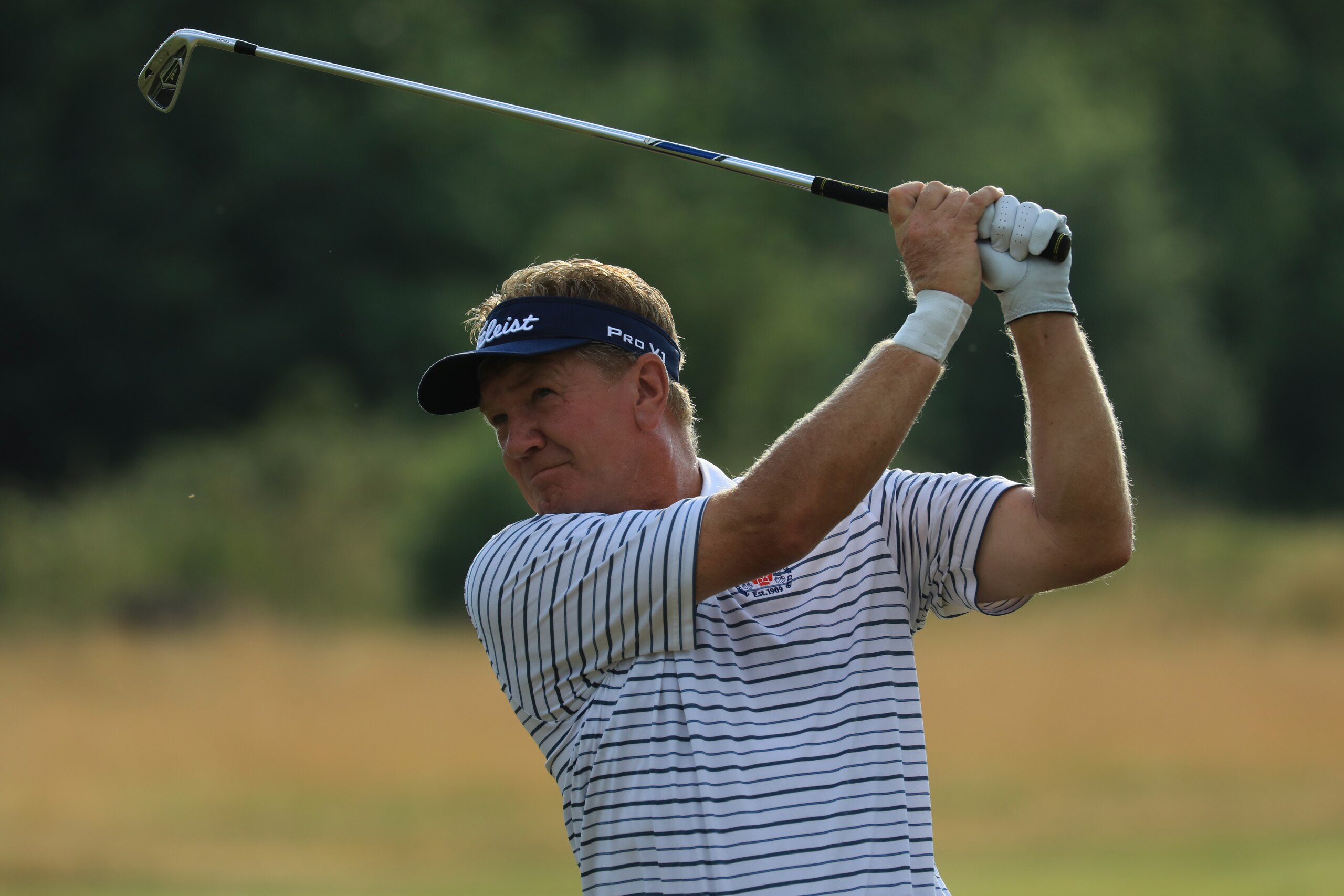 LYTHAM ST ANNES, ENGLAND - JULY 25: Paul Broadhurst of England in action during the first round of the Senior Open played at Royal Lytham & St. Annes on July 25, 2019 in Lytham St Annes, England. (Photo by Phil Inglis/Getty Images) LYTHAM ST ANNES, ENGLAND - JULY 25: Paul Broadhurst of England in action during the first round of the Senior Open played at Royal Lytham & St. Annes on July 25, 2019 in Lytham St Annes, England. (Photo by Phil Inglis/Getty Images)