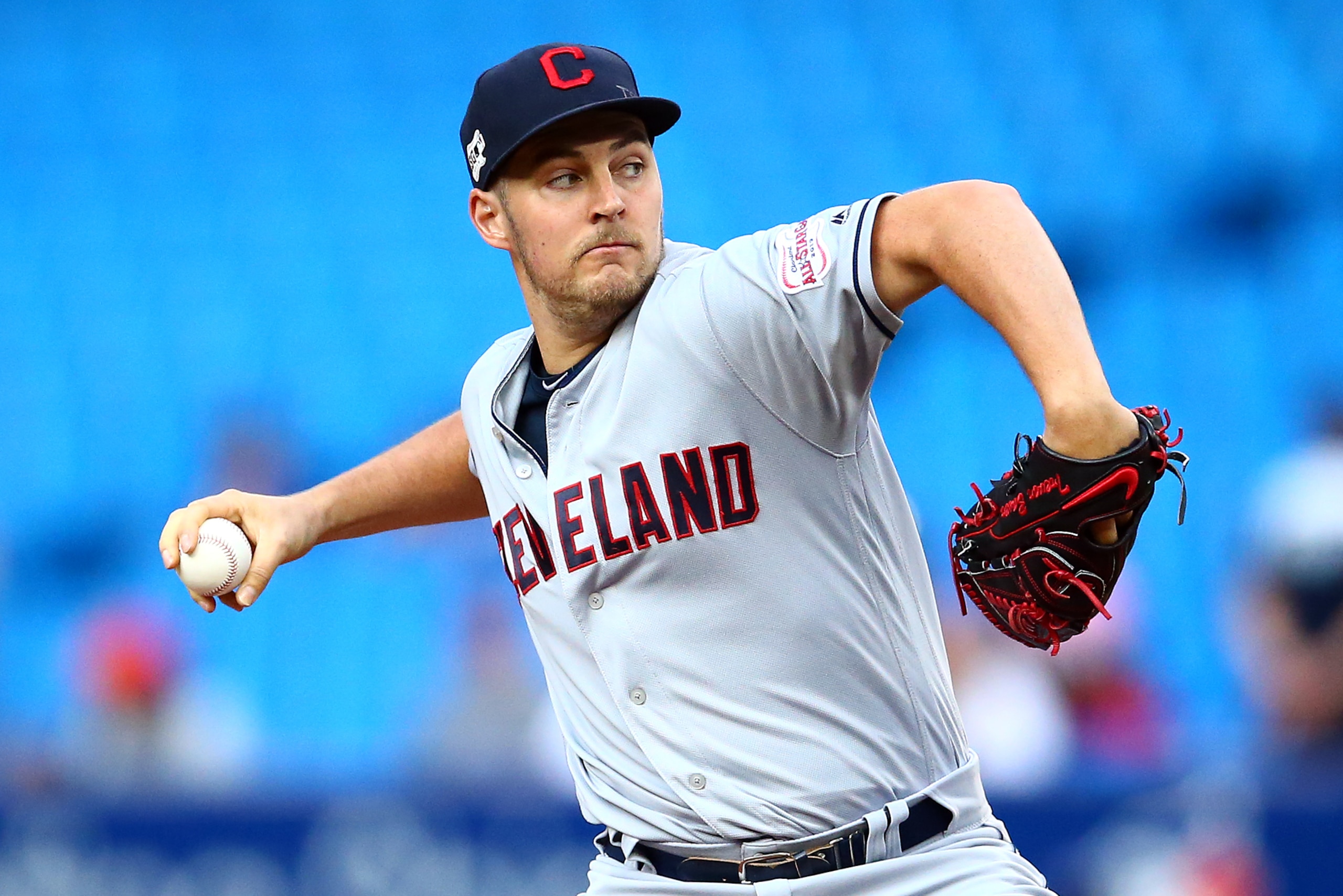 TORONTO, ON - JULY 23: Trevor Bauer #47 of the Cleveland Indians pitches in the first inning during a MLB game against the Toronto Blue Jays at Rogers Centre on July 23, 2019 in Toronto, Canada. (Photo by Vaughn Ridley/Getty Images) TORONTO, ON - JULY 23: Trevor Bauer #47 of the Cleveland Indians pitches in the first inning during a MLB game against the Toronto Blue Jays at Rogers Centre on July 23, 2019 in Toronto, Canada. (Photo by Vaughn Ridley/Getty Images)