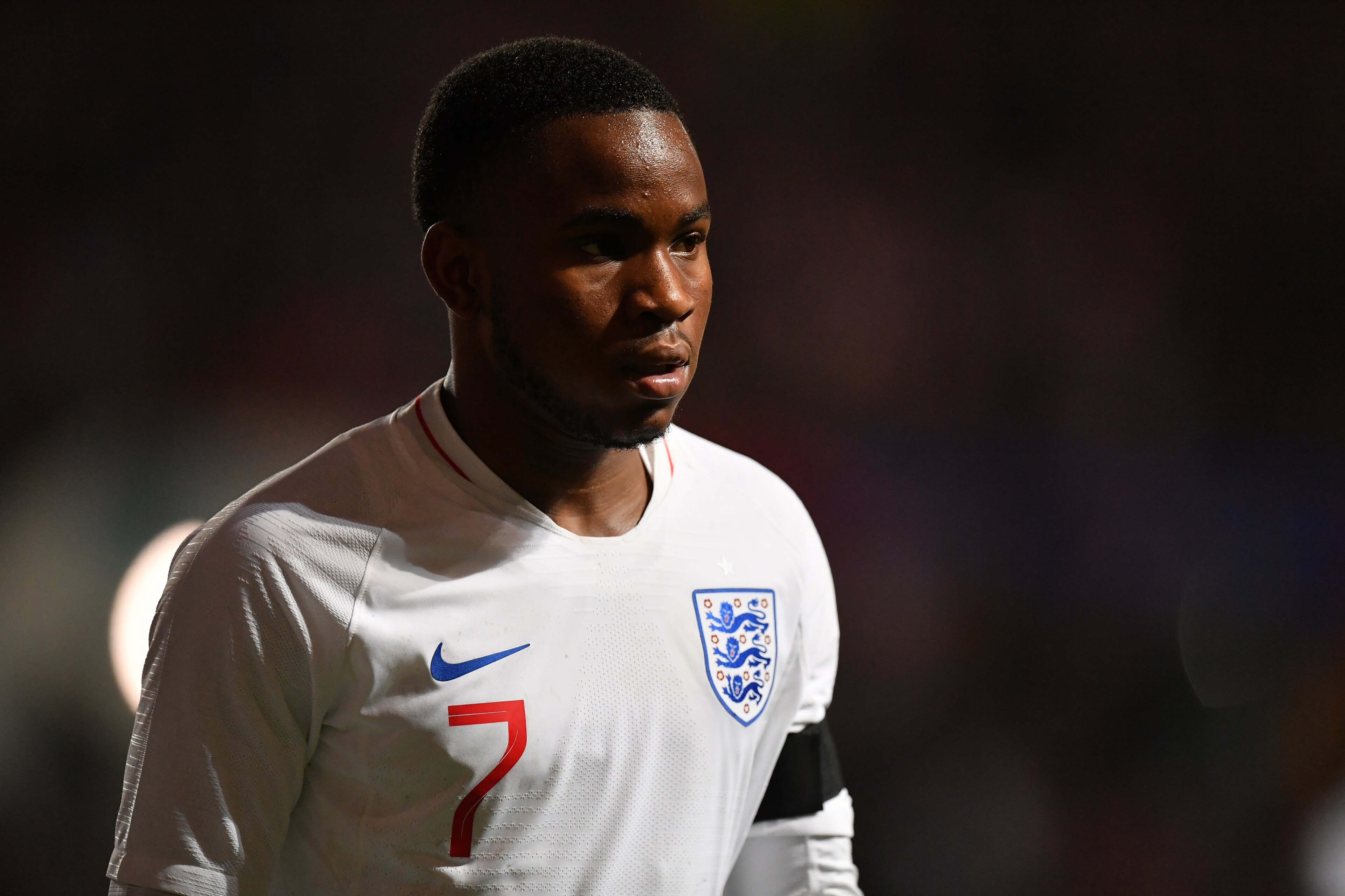 BRISTOL, ENGLAND - MARCH 21:  Ademola Lookman of England looks on during the International Friendly match between England U21 and Poland U21 at Ashton Gate on March 21, 2019 in Bristol, England. (Photo by Dan Mullan/Getty Images)