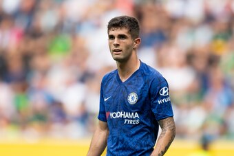 MOENCHENGLADBACH, GERMANY - AUGUST 03: Christian Pulisic of FC Chelsea looks on during the pre-season friendly match between Borussia Moenchengladbach and FC Chelsea at Borussia-Park on August 3, 2019 in Moenchengladbach, Germany. (Photo by TF-Images/Gett