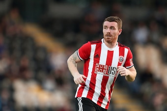 BURTON-UPON-TRENT, ENGLAND - JULY 16: John Fleck of Sheffield United during the Pre-Season Friendly match between Burton Albion and Sheffield United at Pirelli Stadium on July 16, 2019 in Burton-upon-Trent, England. (Photo by James Williamson - AMA/Getty 