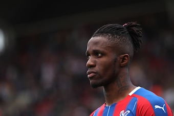 LONDON, ENGLAND - MAY 12: Wilfried Zaha of Crystal Palace during the Premier League match between Crystal Palace and AFC Bournemouth at Selhurst Park on May 12, 2019 in London, United Kingdom. (Photo by Christopher Lee/Getty Images)