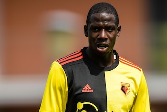 Abdoulaye Doucoure of Watford FC during the Pre-season Friendly match between Bayer 04 Leverkusen v Watford FC at Alois Latini Stadion on July 20, 2019 in Zell am Zee, Austria(Photo by VI Images via Getty Images)