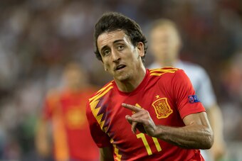 UDINE, ITALY - JUNE 30: Mikel Oyarzabal of Spain gestures during he 2019 UEFA U-21 Final between Spain and Germanyat Stadio Friuli on June 30, 2019 in Udine, Italy. (Photo by TF-Images/Getty Images)
