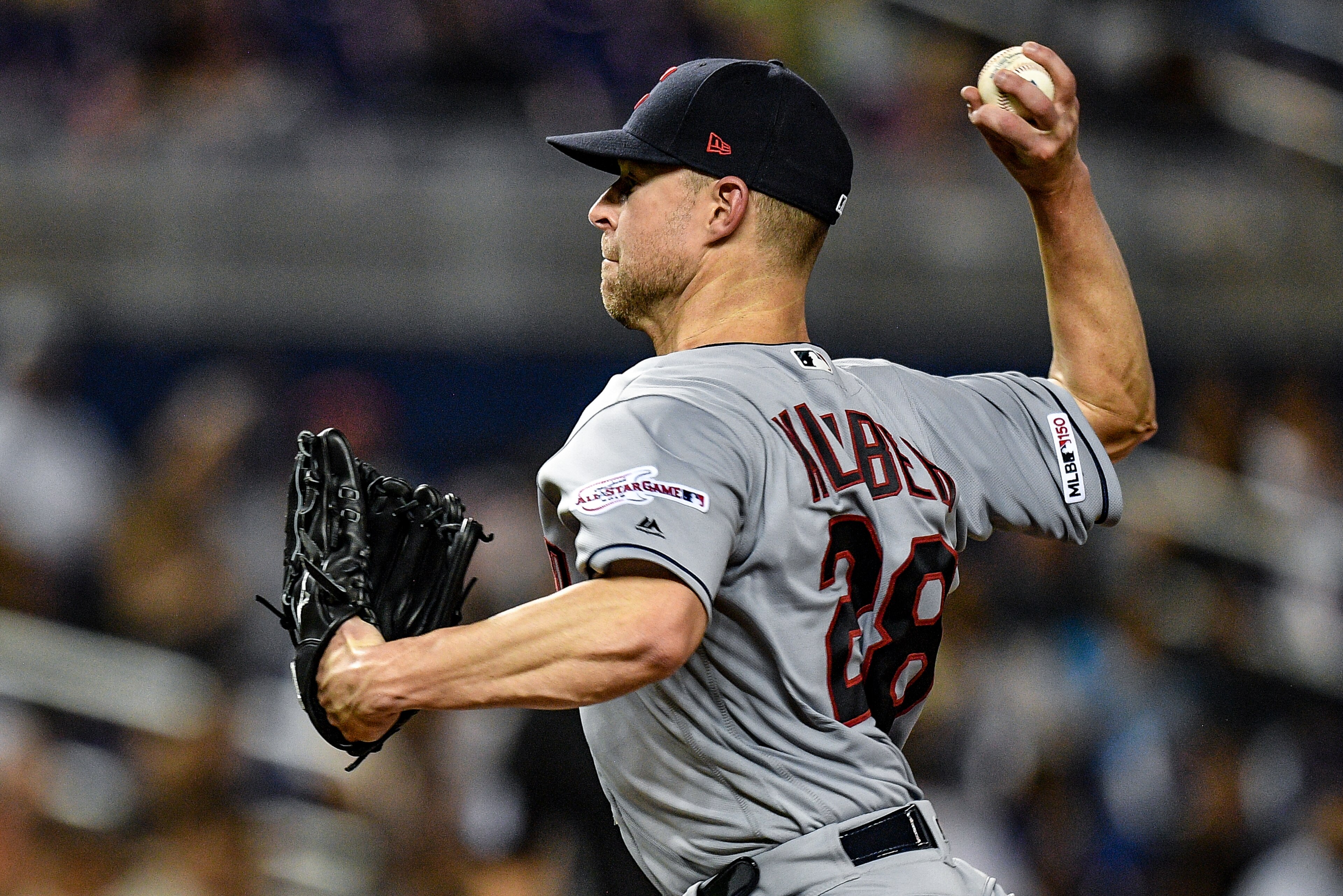 MIAMI, FL - MAY 01: Corey Kluber #28 of the Cleveland Indians delivers a pitch in the second inning against the Miami Marlins at Marlins Park on May 1, 2019 in Miami, Florida. (Photo by Mark Brown/Getty Images) MIAMI, FL - MAY 01: Corey Kluber #28 of the Cleveland Indians delivers a pitch in the second inning against the Miami Marlins at Marlins Park on May 1, 2019 in Miami, Florida. (Photo by Mark Brown/Getty Images)