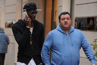 Mario Balotelli with Raiola