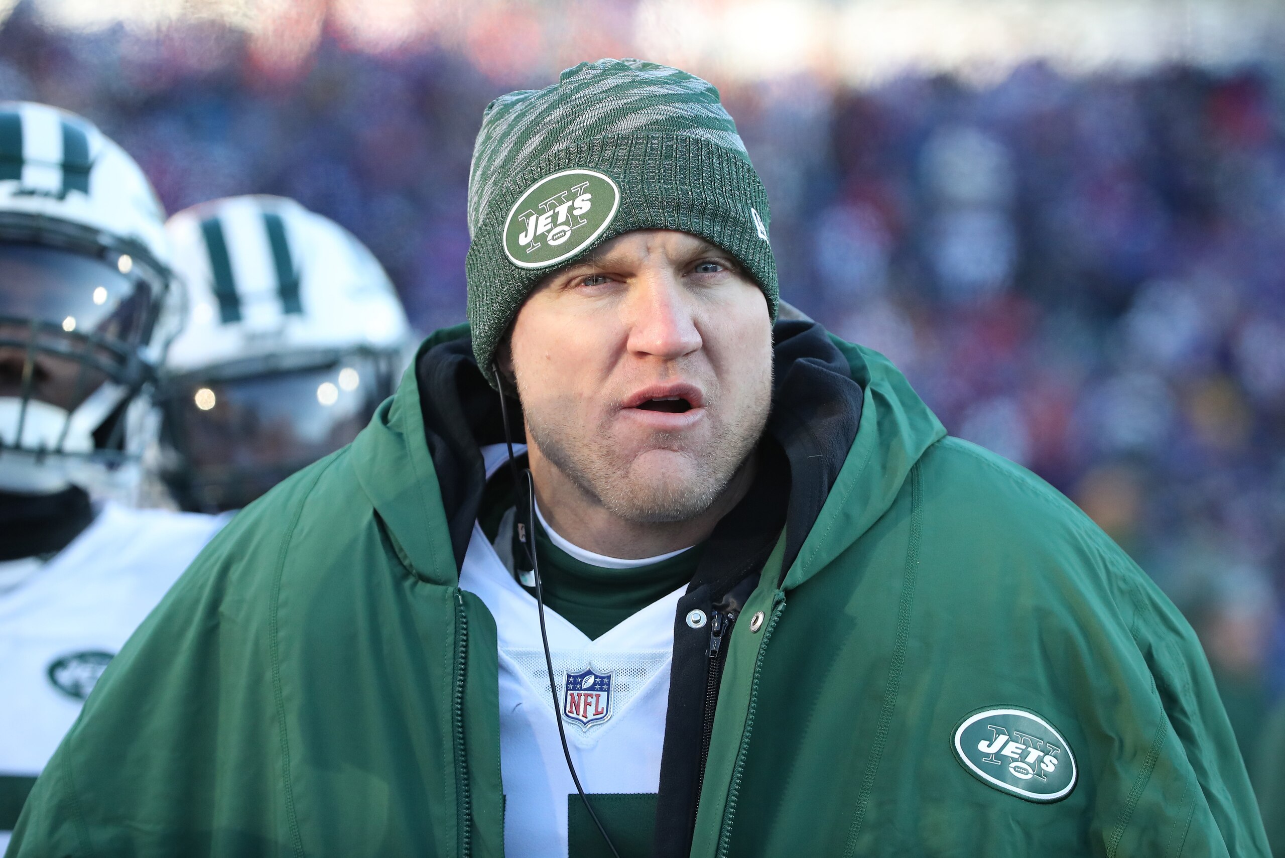 BUFFALO, NY - DECEMBER 09: Josh McCown #15 of the New York Jets watches from the sideline during NFL game action against the Buffalo Bills at New Era Field on December 9, 2018 in Buffalo, New York. (Photo by Tom Szczerbowski/Getty Images) BUFFALO, NY - DECEMBER 09: Josh McCown #15 of the New York Jets watches from the sideline during NFL game action against the Buffalo Bills at New Era Field on December 9, 2018 in Buffalo, New York. (Photo by Tom Szczerbowski/Getty Images)