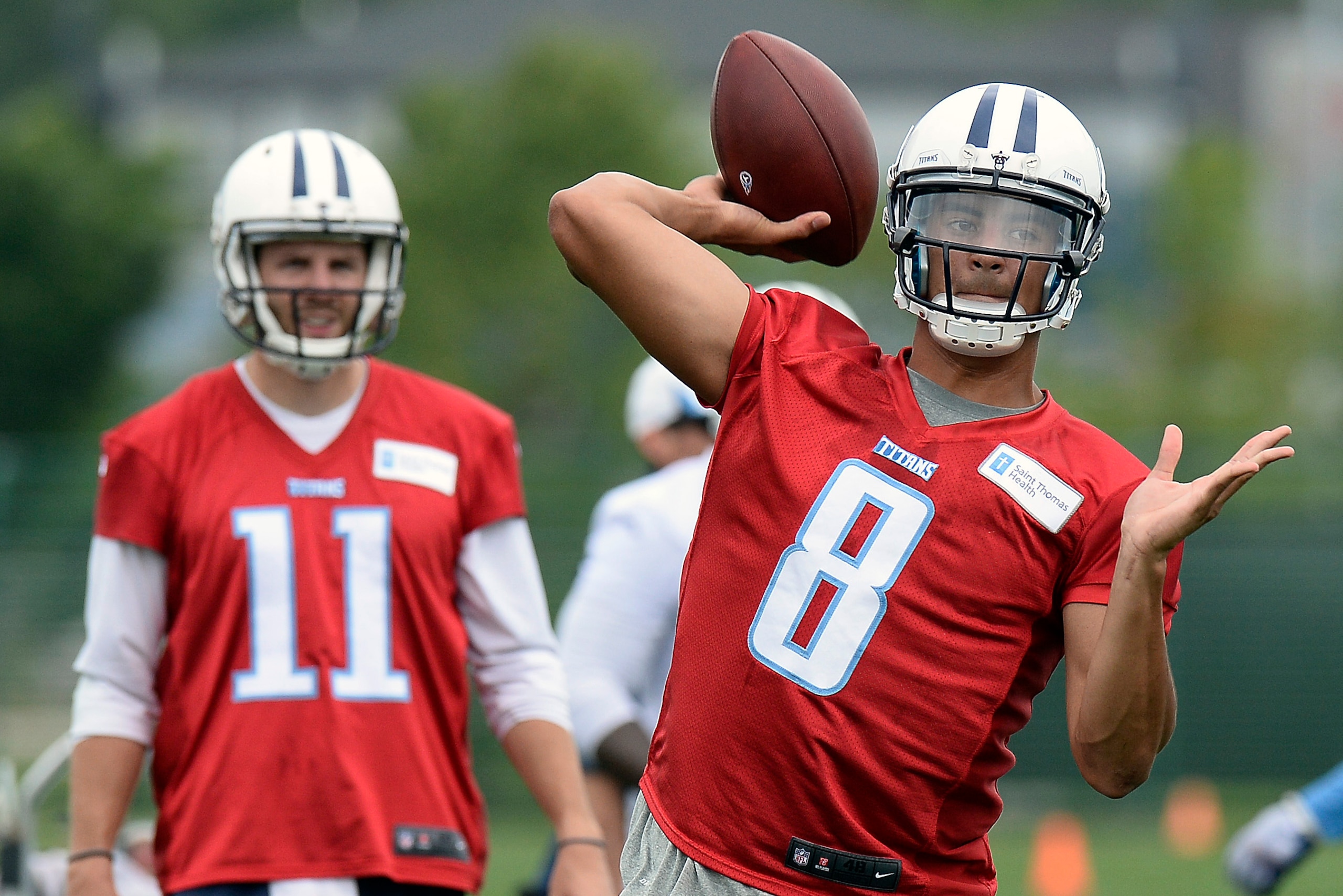 Alex Tanney and Marcus Mariota Alex Tanney and Marcus Mariota