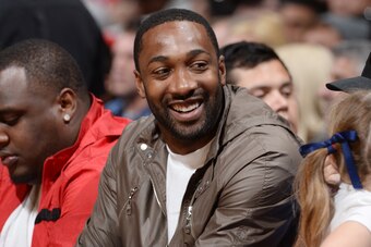 LOS ANGELES, CA - APRIL 3:  Gilbert Arenas attends the game between the Los Angeles Clippers and the Washington Wizards on April 3, 2016 at STAPLES Center in Los Angeles, California. NOTE TO USER: User expressly acknowledges and agrees that, by downloadin