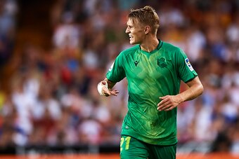 VALENCIA, SPAIN - AUGUST 17: Martin Odegaard of Real Sociedad reacts during the Liga match between Valencia CF and Real Sociedad at Estadio Mestalla on August 17, 2019 in Valencia, Spain. (Photo by Quality Sport Images/Getty Images)