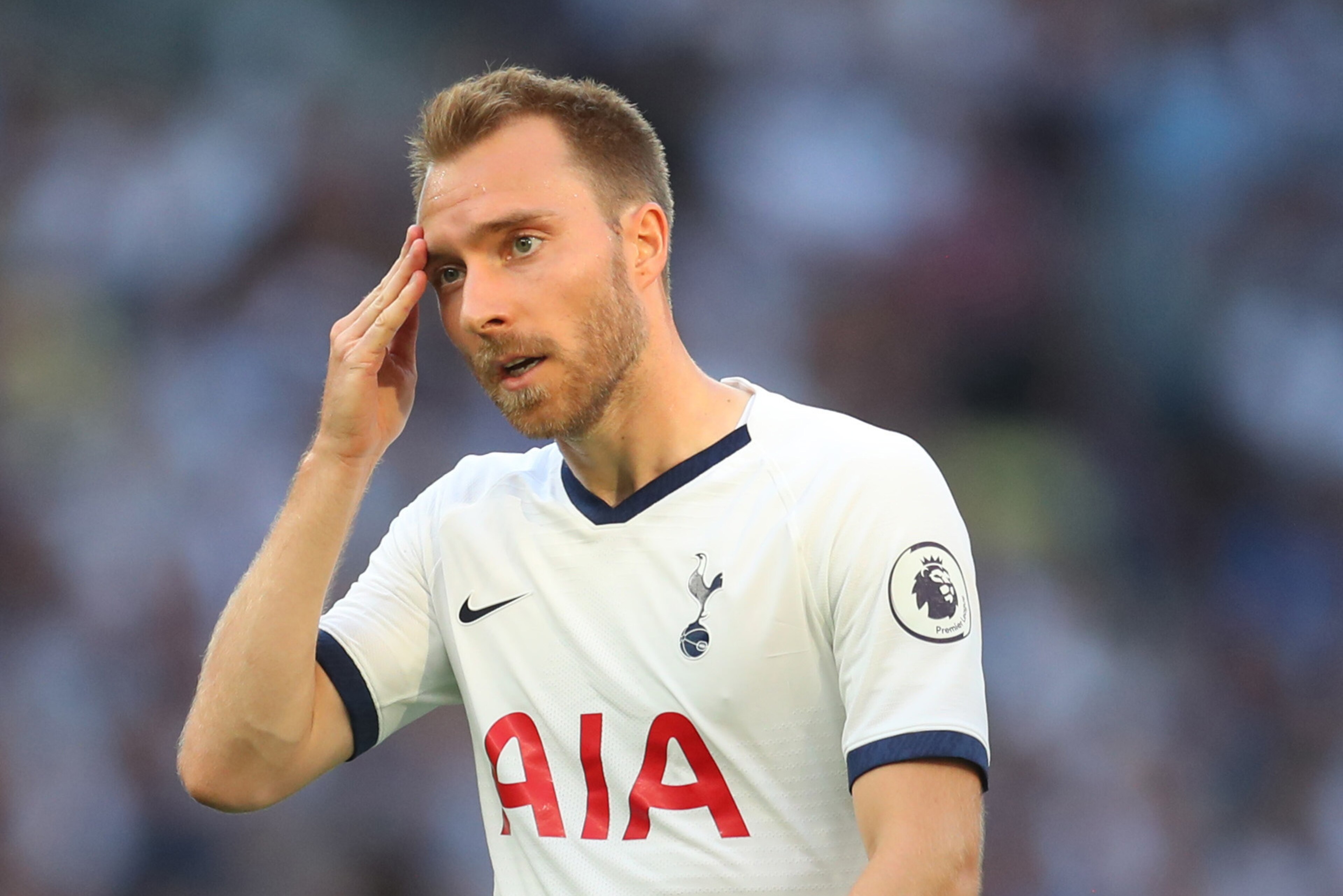 LONDON, ENGLAND - AUGUST 25: Christian Eriksen of Tottenham Hotspur during the Premier League match between Tottenham Hotspur and Newcastle United at Tottenham Hotspur Stadium on August 25, 2019 in London, United Kingdom. (Photo by Catherine Ivill/Getty I