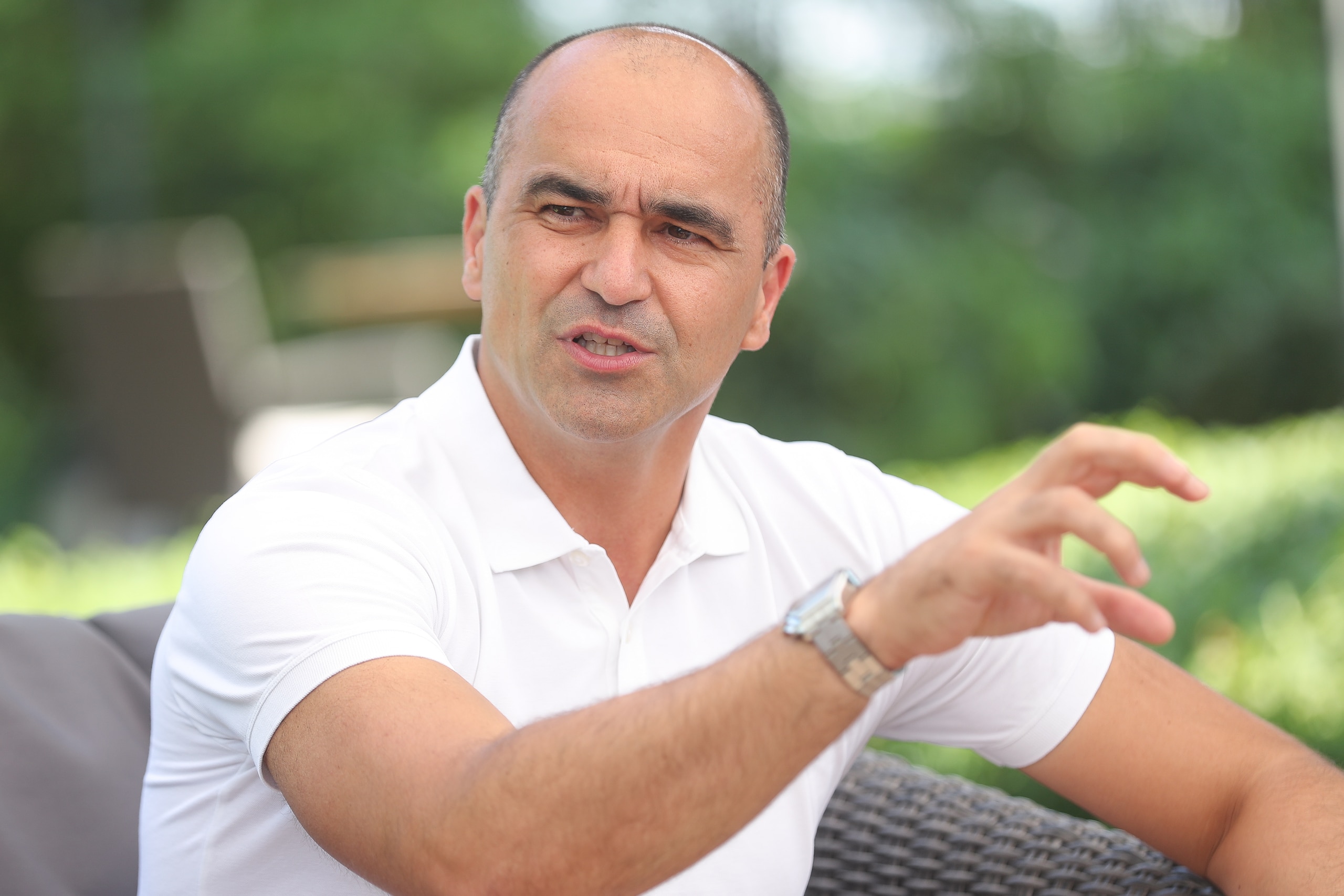 Belgium's head coach Roberto Martinez pictured during a press conference of the head coach of the Belgian national soccer team Red Devils, in Formigine, Monday 17 June 2019, at the 2019 European championships Under 21 in Reggio, Italy. BELGA PHOTO BRUNO F